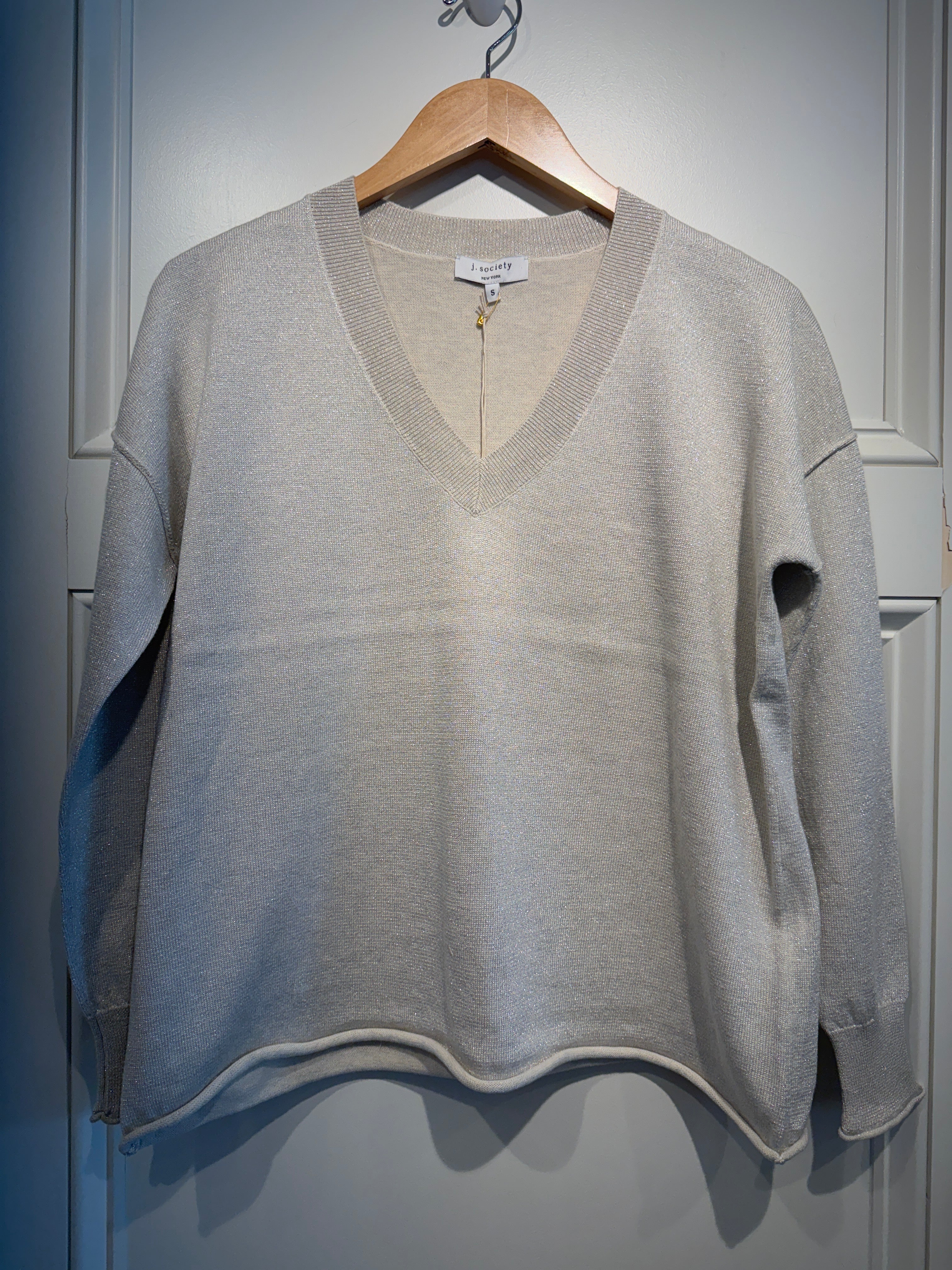 J Society Sweater Sand Lurex