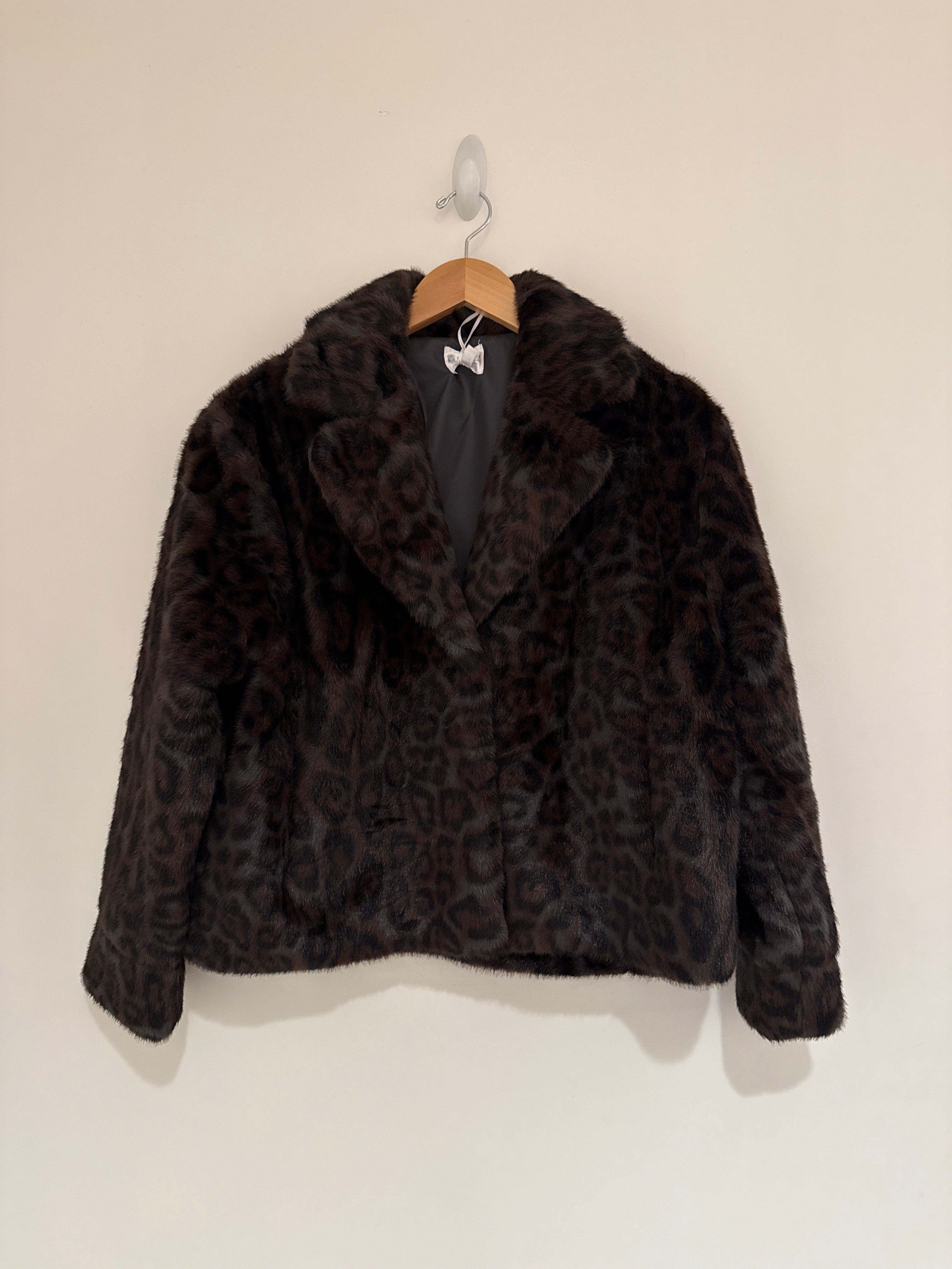 Anonyme Leopard Faux Fur Jacket