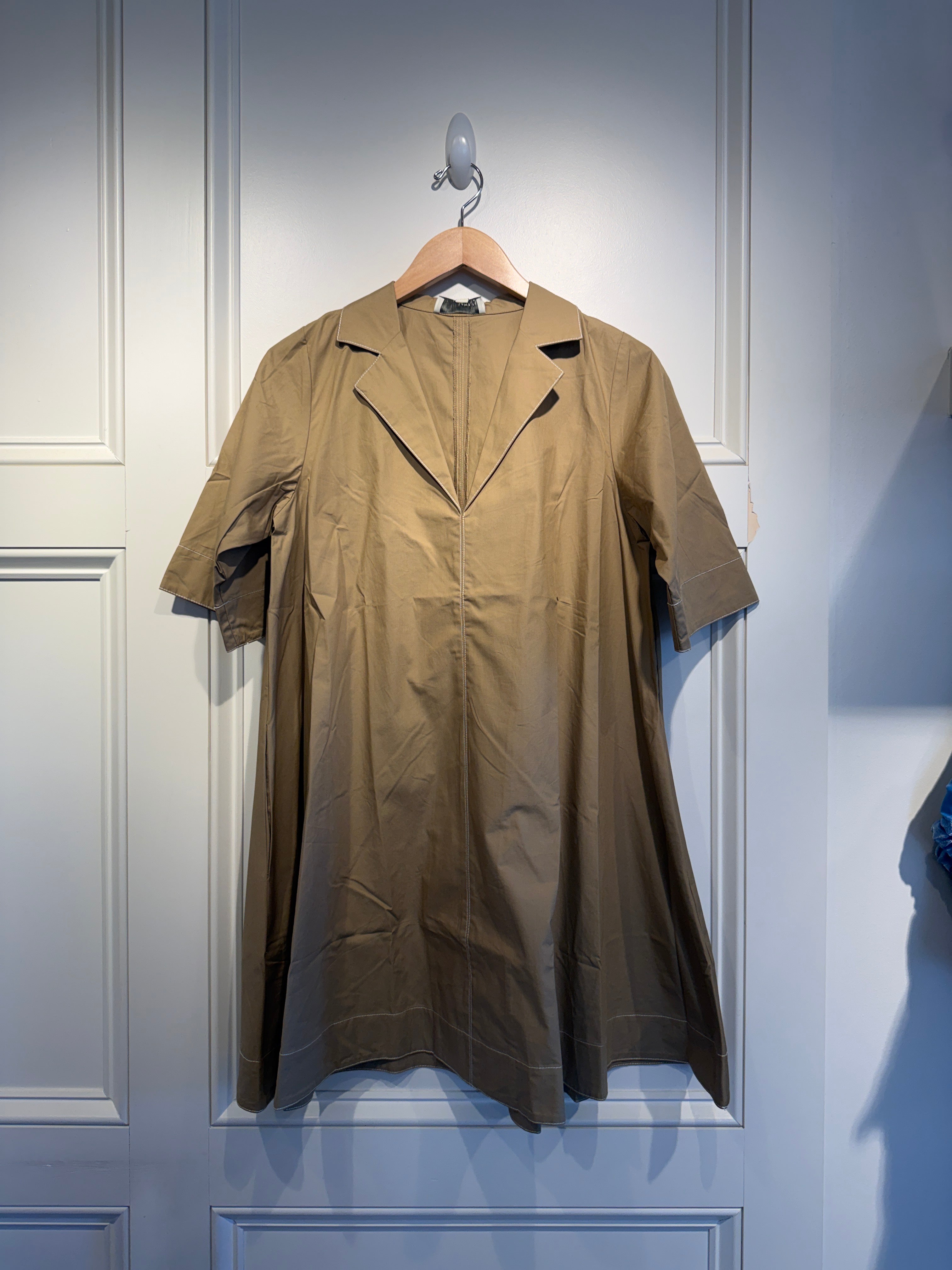 RR V Neck Swing Dress Khaki