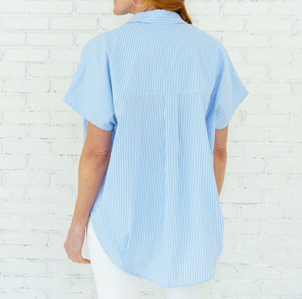 Caryn Lawn Annie Stripe Top