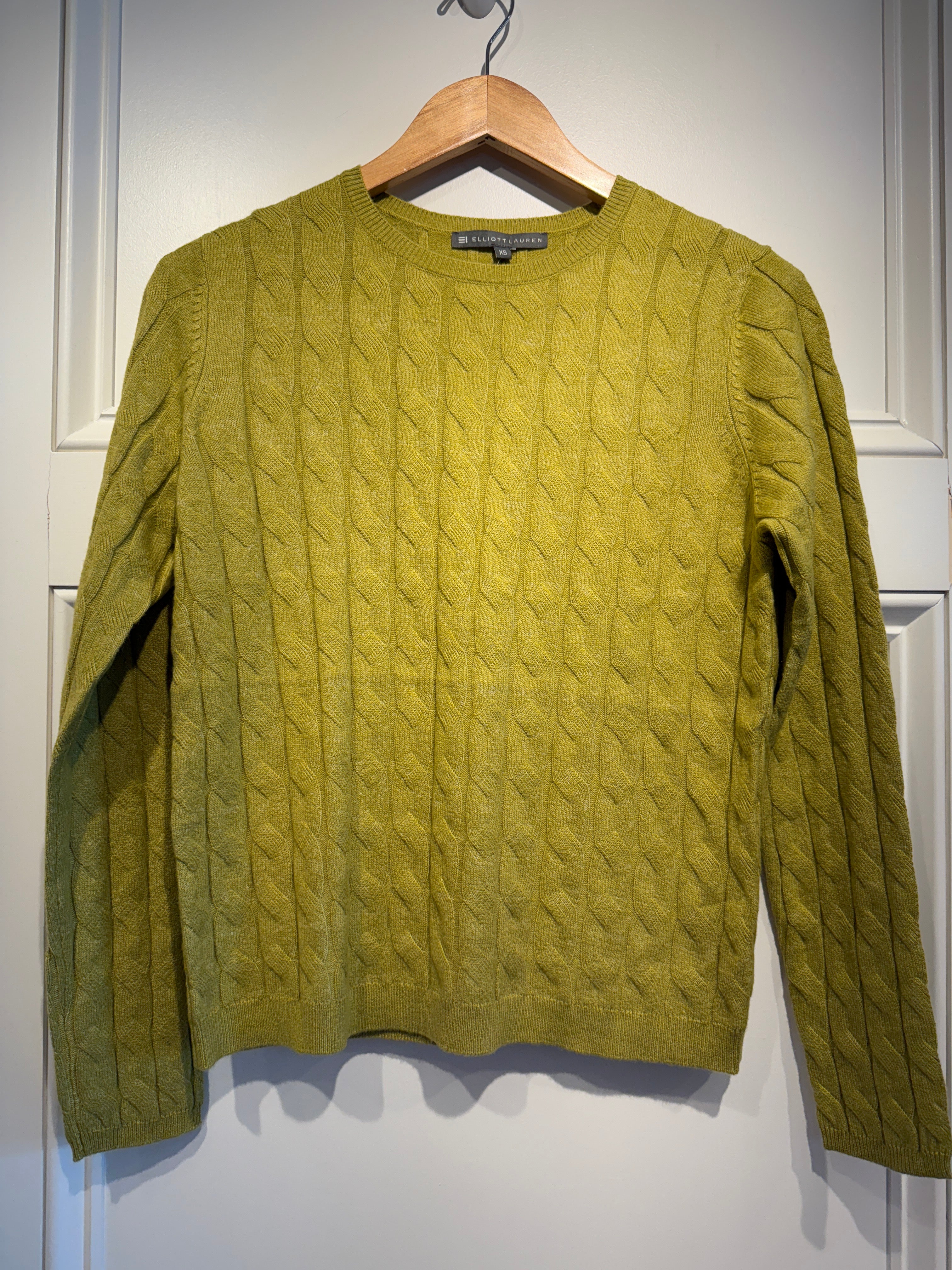 Elliott Lauren Crew Cable Sweater