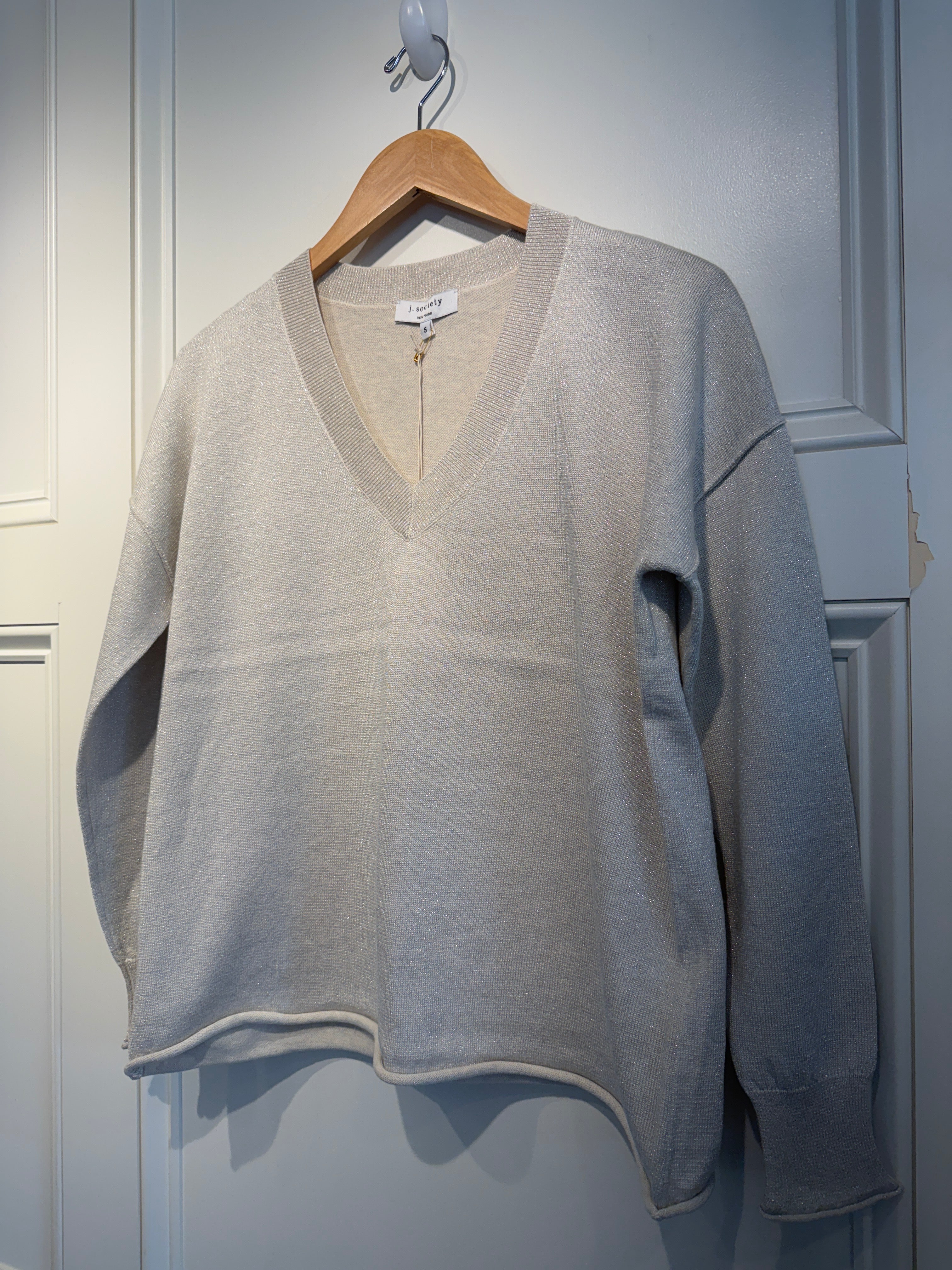 J Society Sweater Sand Lurex