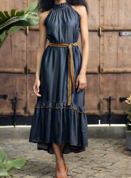 Emily Lovelock Celine Denim Dress