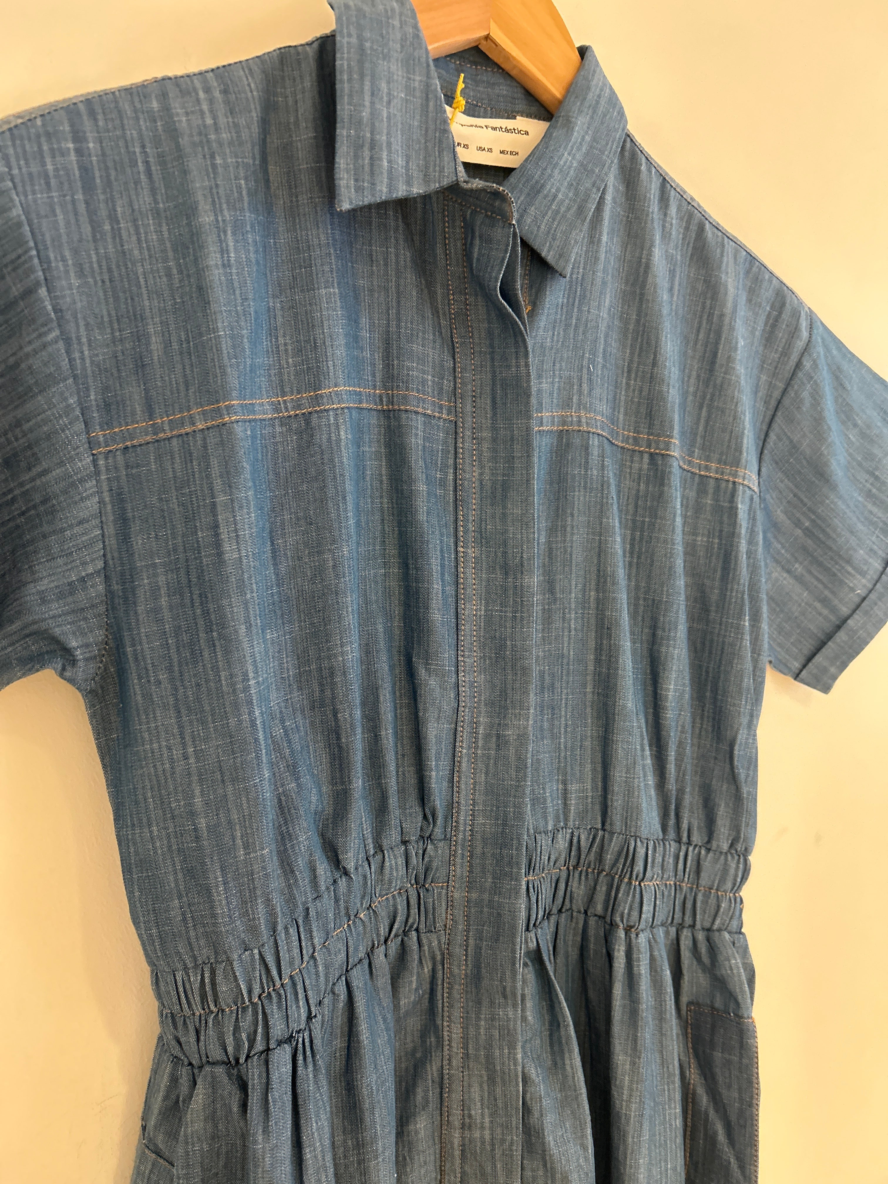 Compañia Fantastica Denim Midi Dress