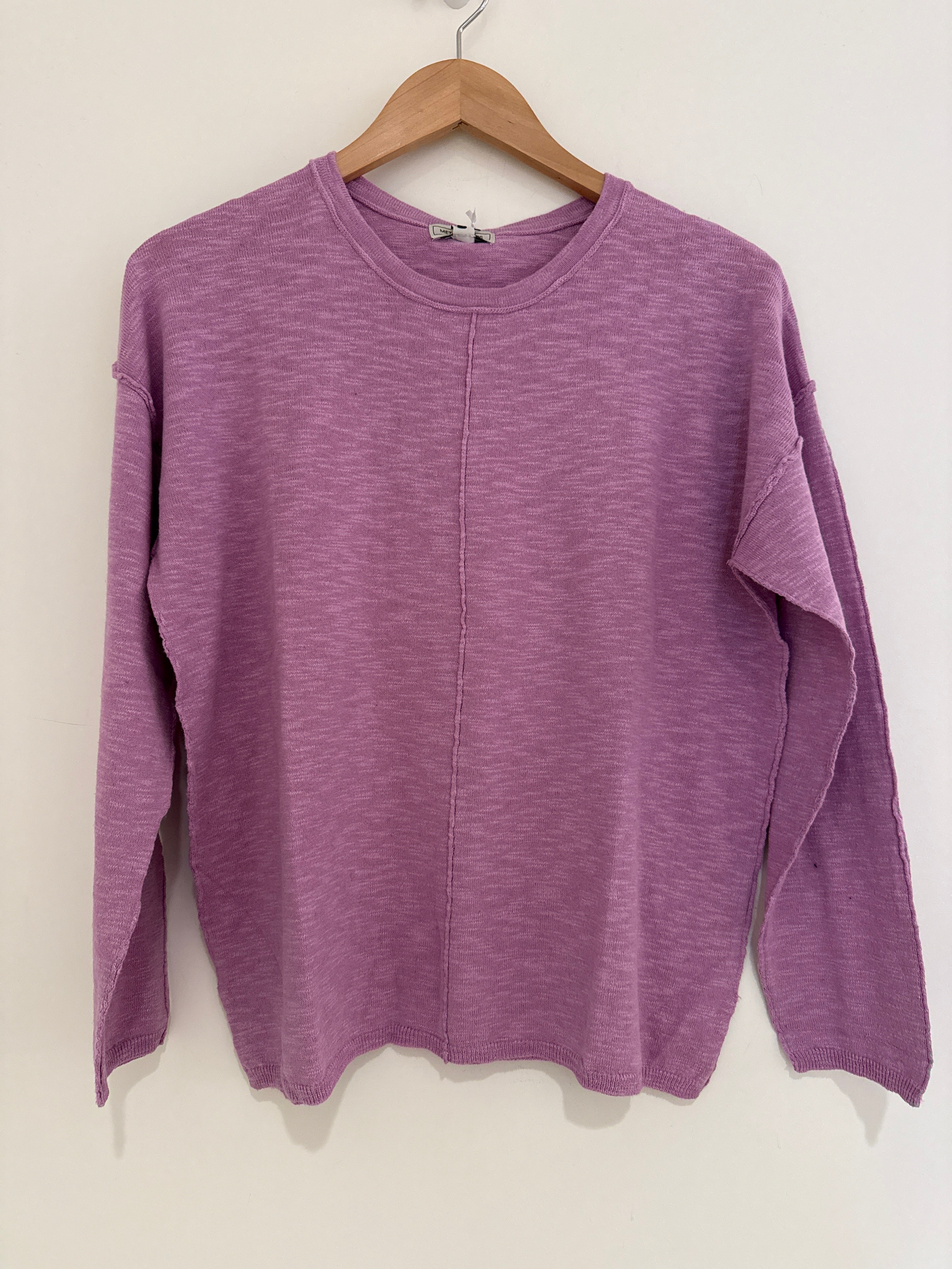 Metric Scoop Neck Pullover Purple Casa