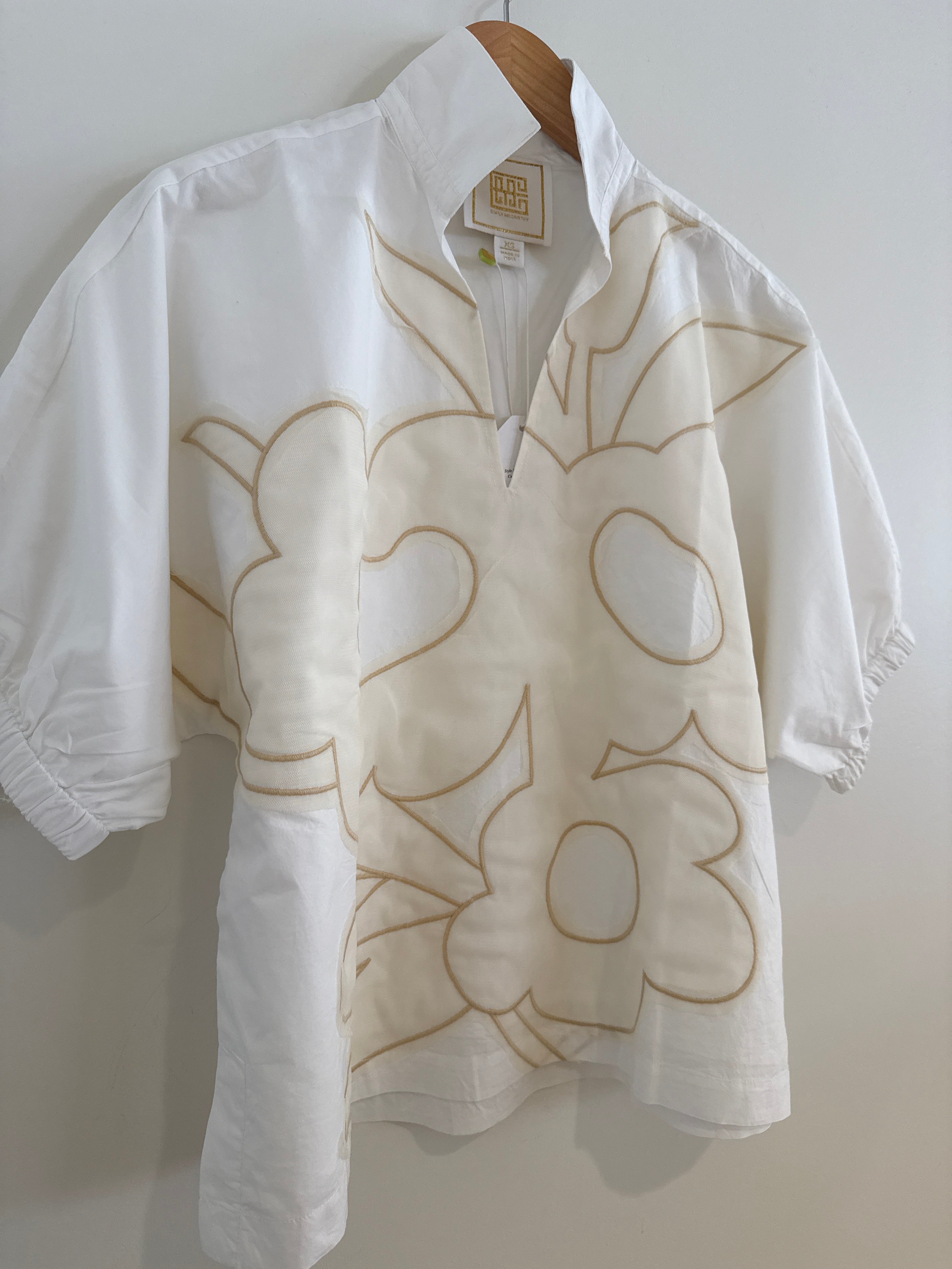 Emily McCarthy Poppy Top Beige Bloom