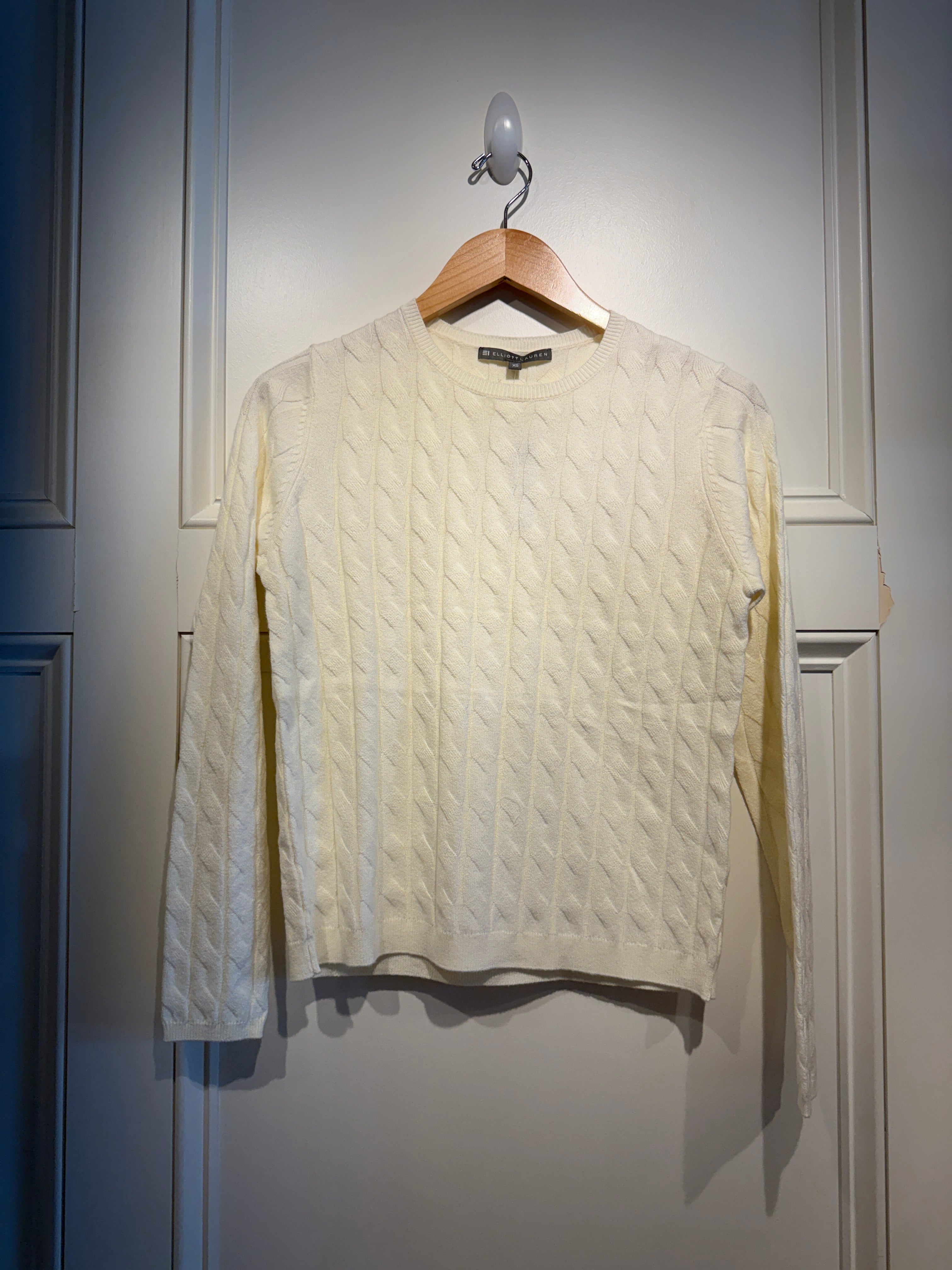 Elliott Lauren Crew Cable Sweater