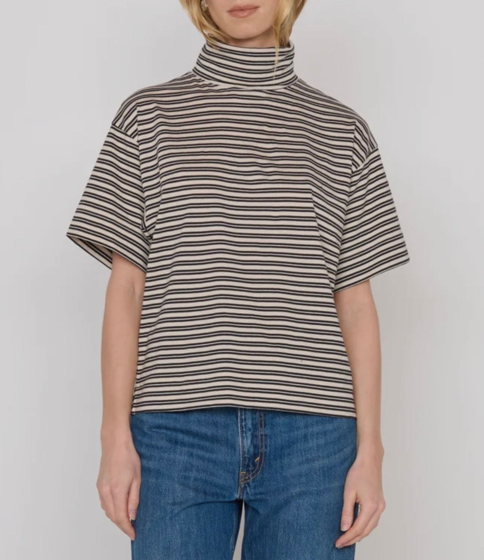 Nation Fable Striped Turtleneck Tee