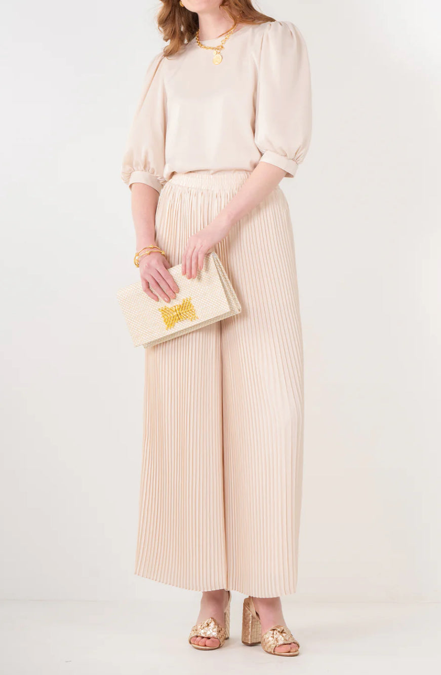 Emily McCarthy pleated Pants Sandshell