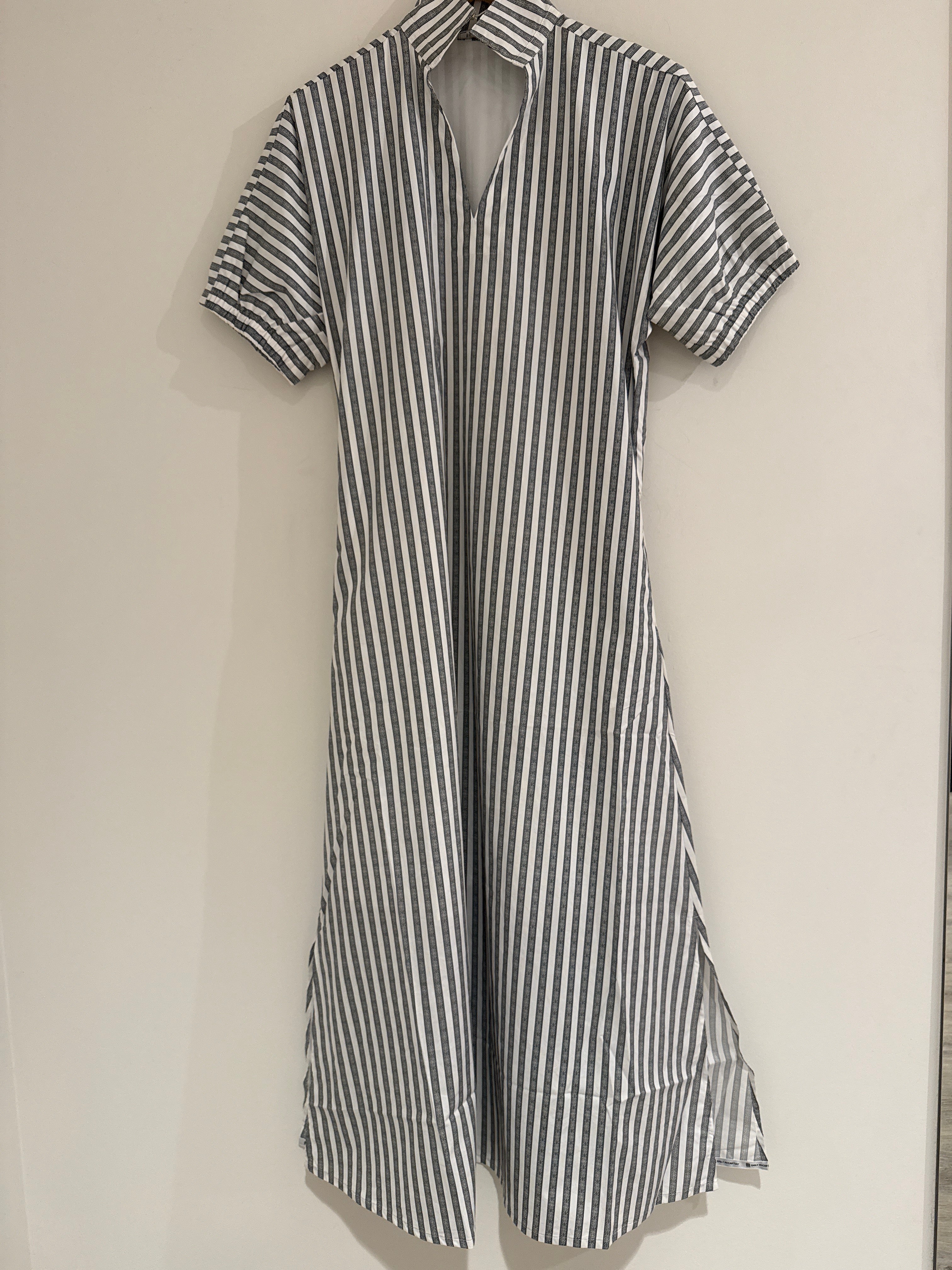 Emily McCarthy Poppy Maxi Dress Black Stripe