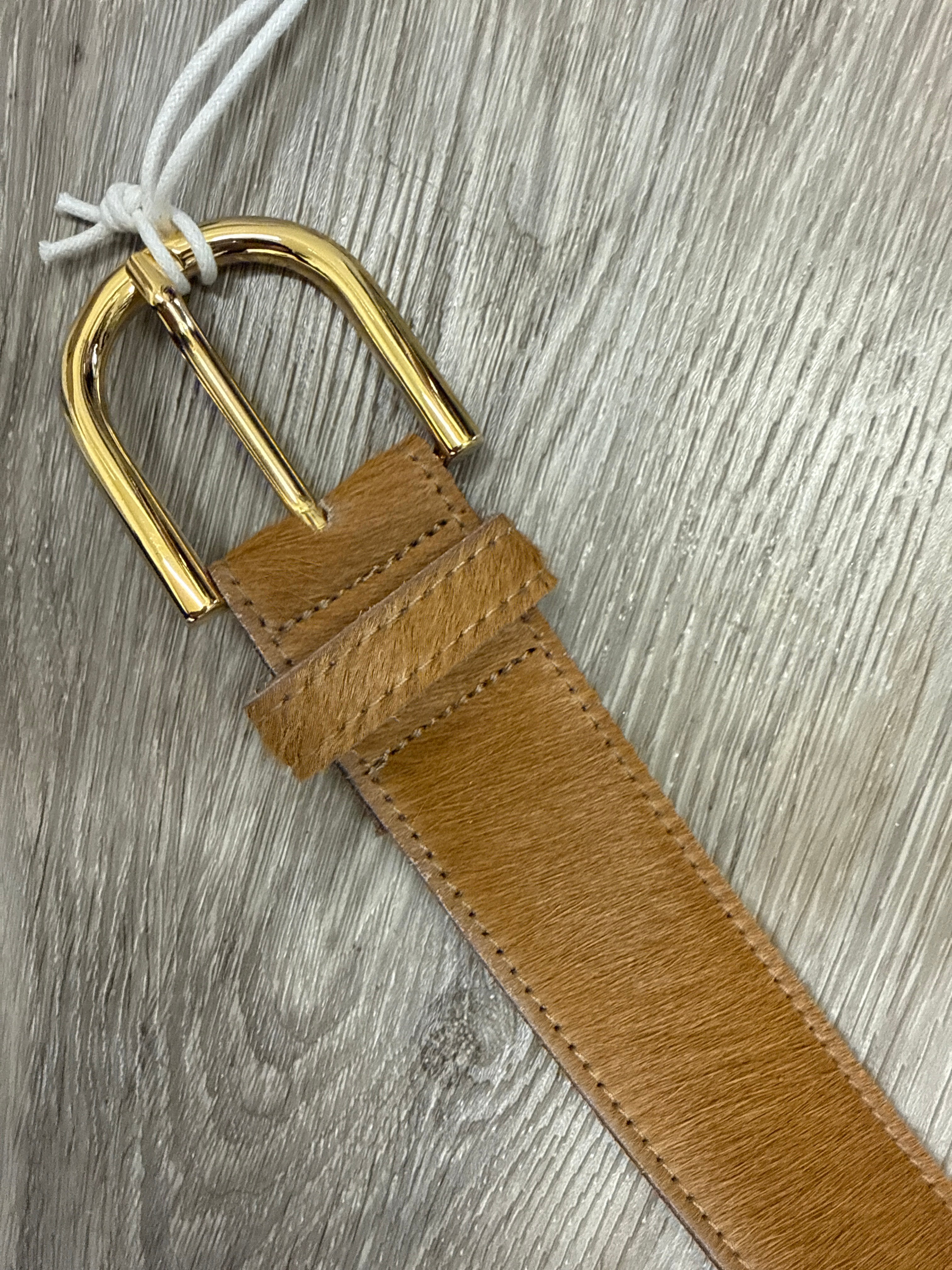 Amsterdam Camel Calf Hair Belt
