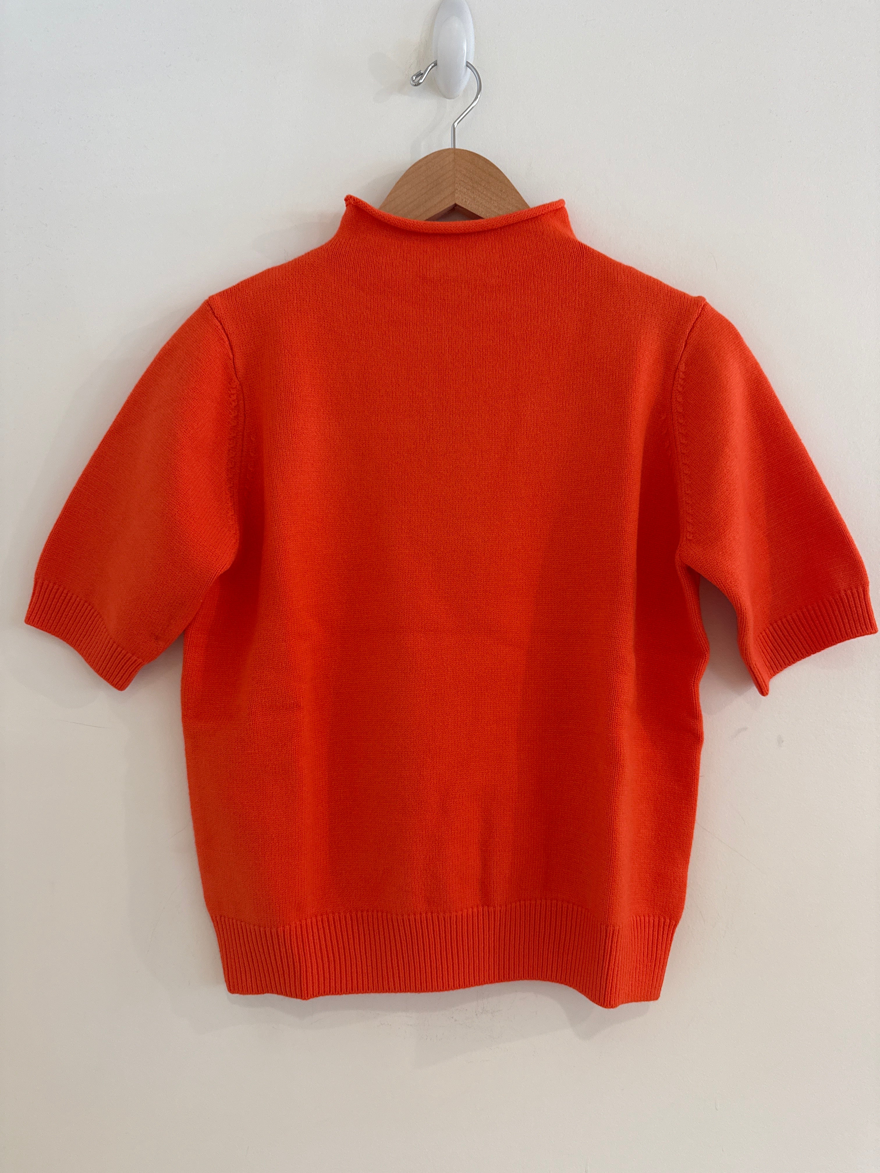Lysse Short Sleeve Funnel Neck Sweater