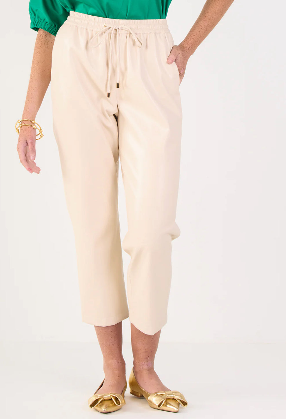 Emily McCarthy Joy Jogger Sandshell Leather