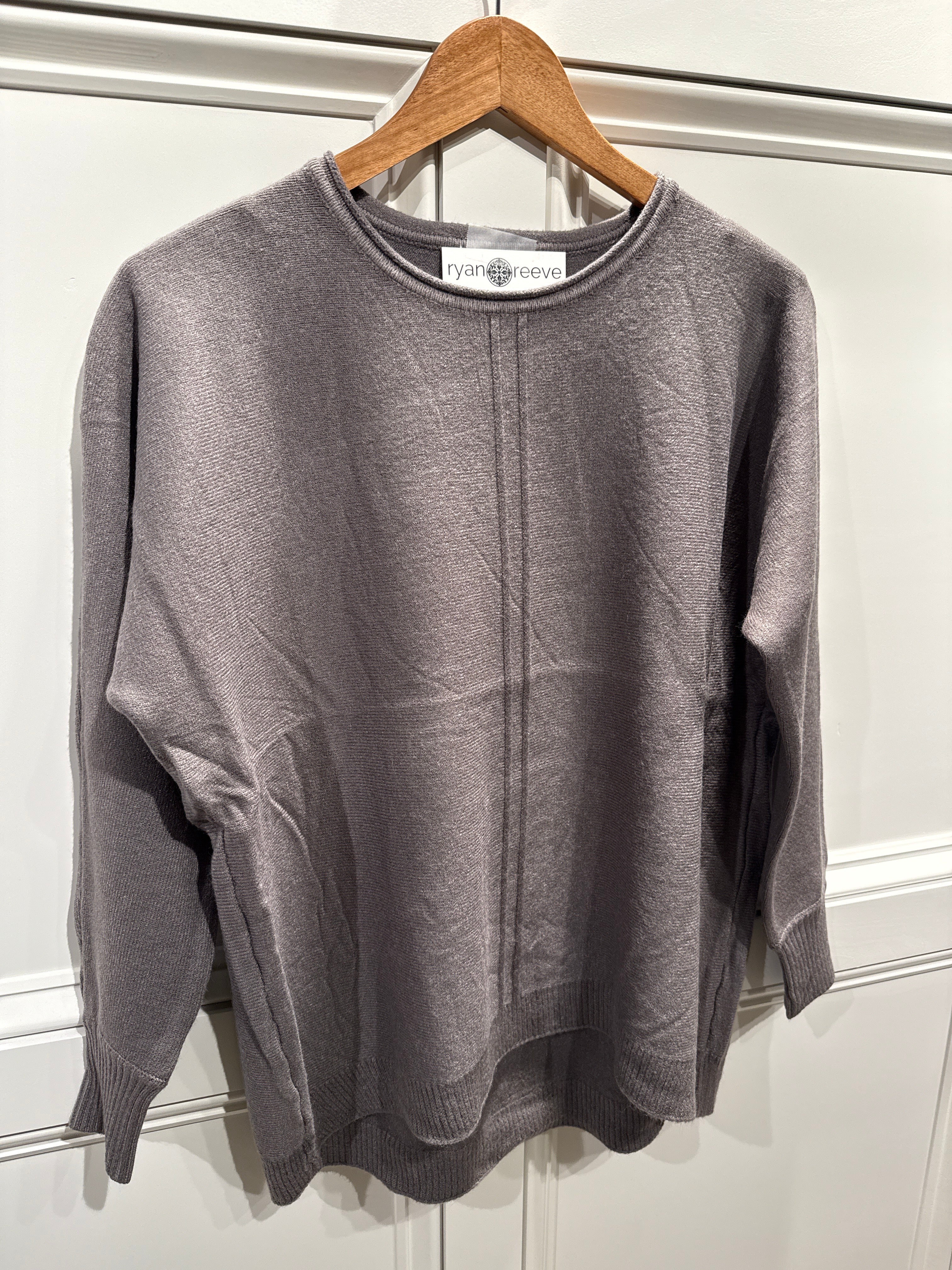 Loose Fit Sweater Wolf Grey