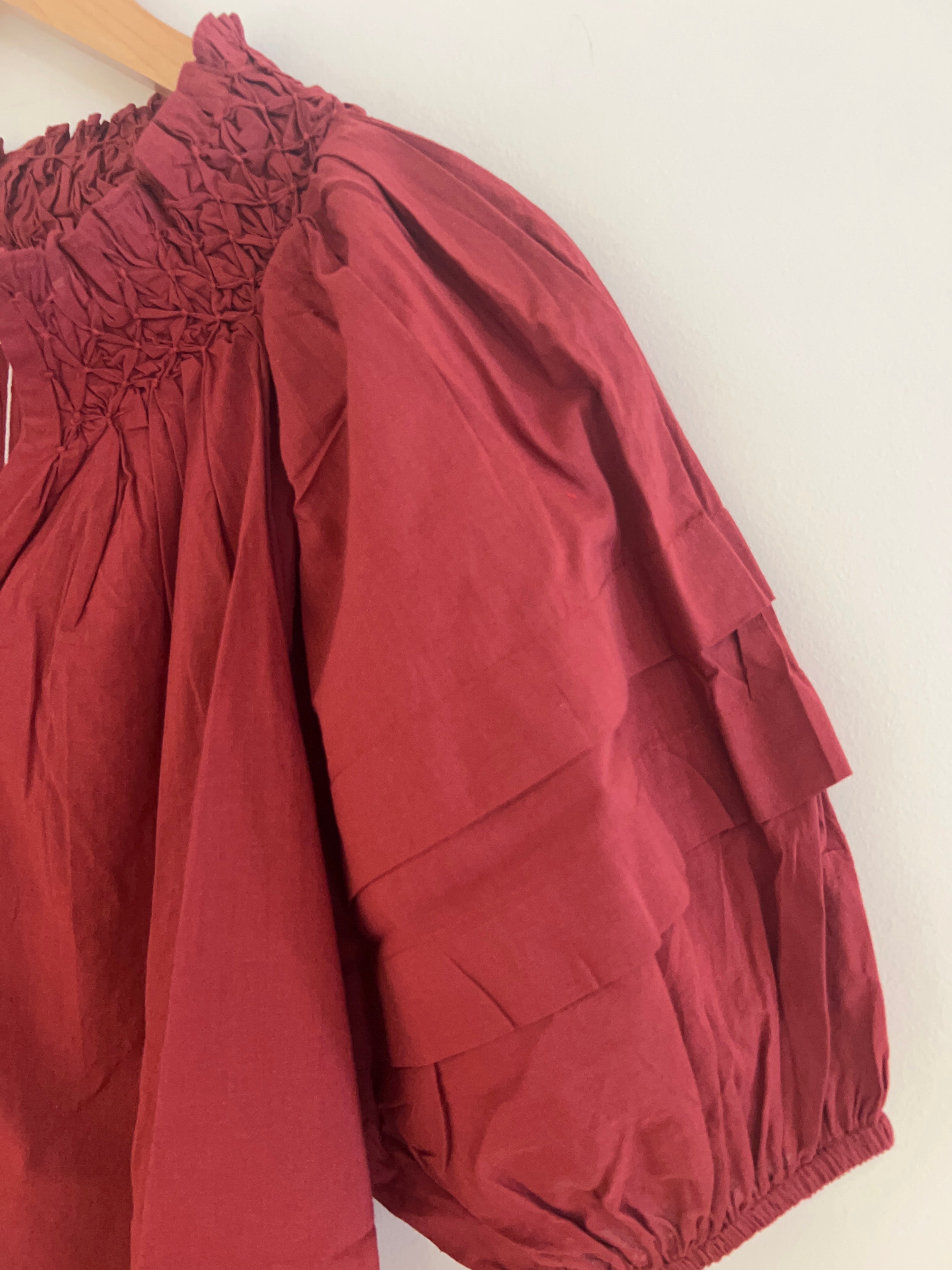 LaRoque Sims Blouse Garnet