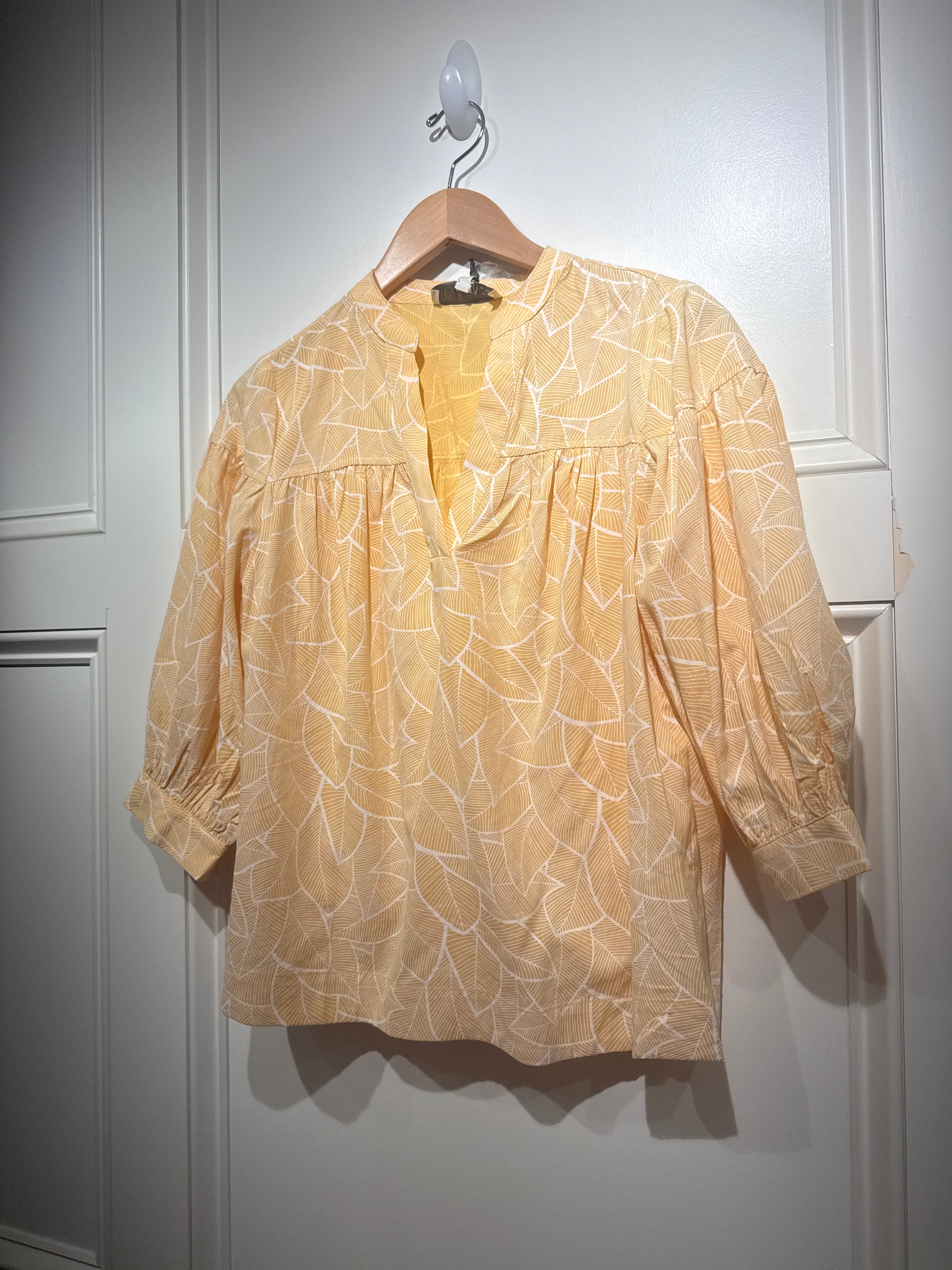 Woven Top Yellow