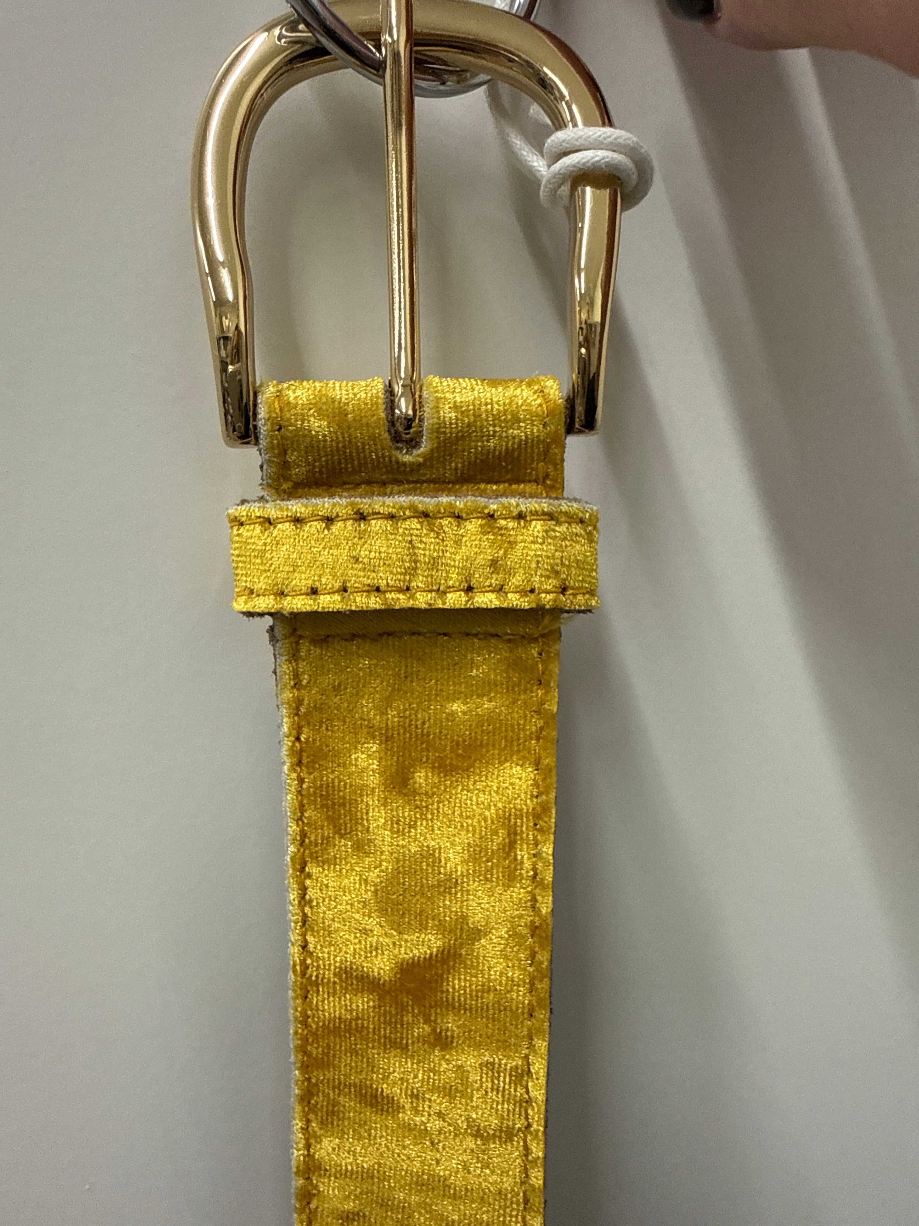 Amsterdam Velvet Belt Gold