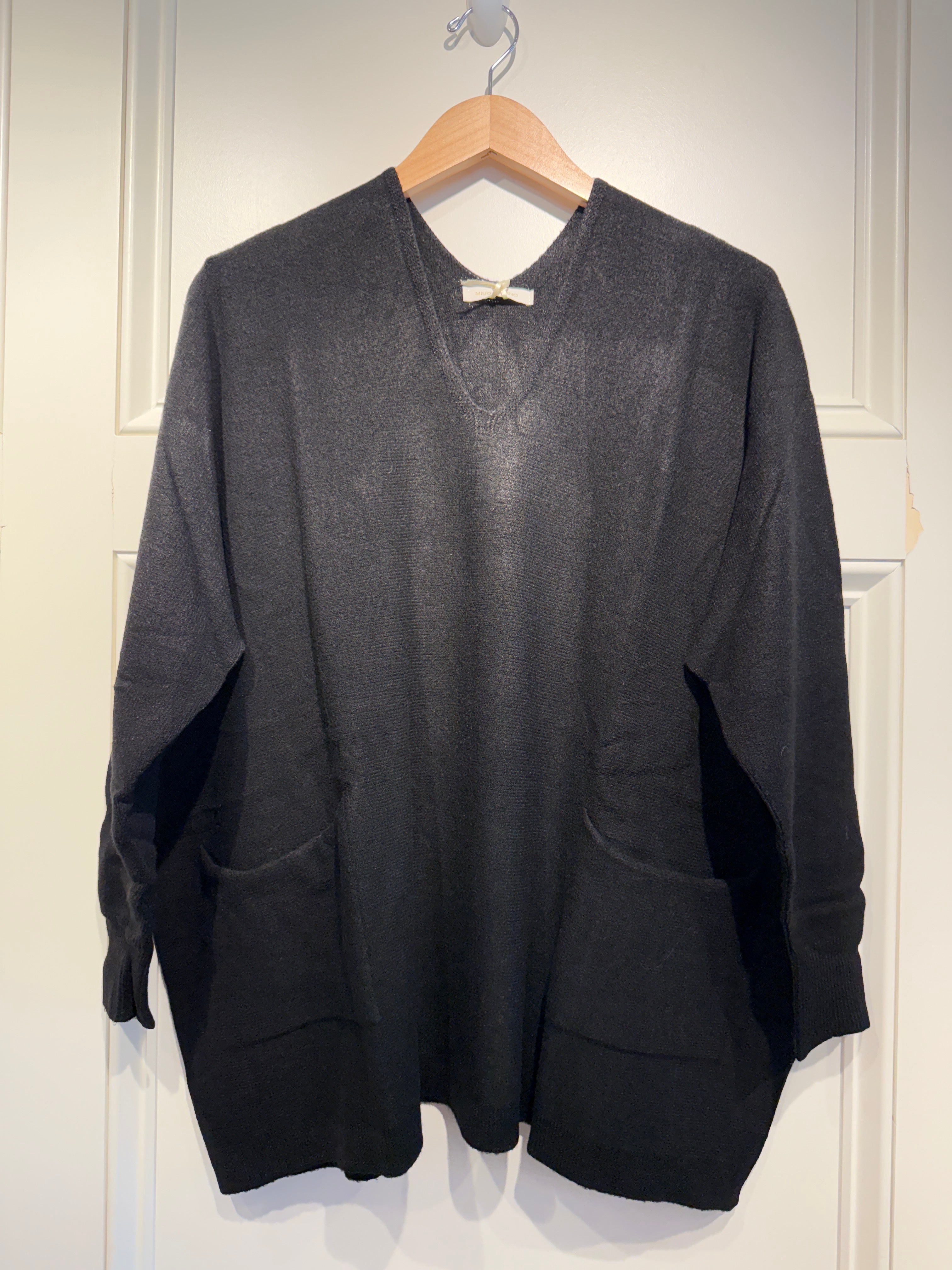 Milio Milano Pocket Sweater Black