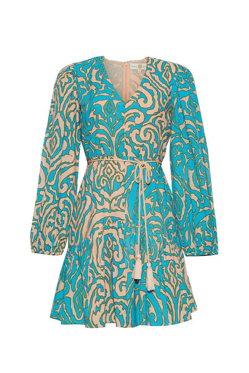 Anna Cate Vivienne Teal Dress