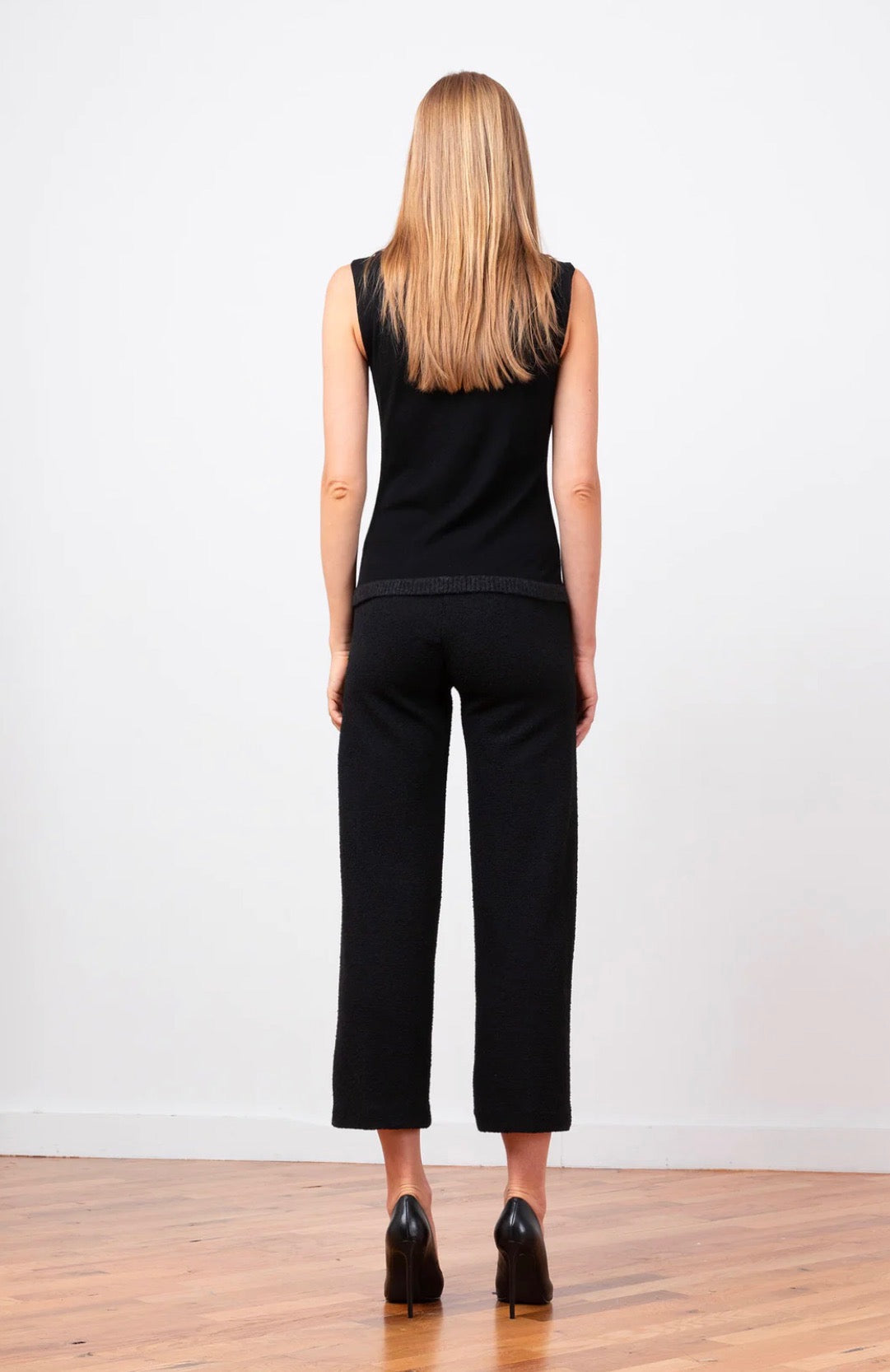 Avenue Montaigne Alex Boucle Pant Black