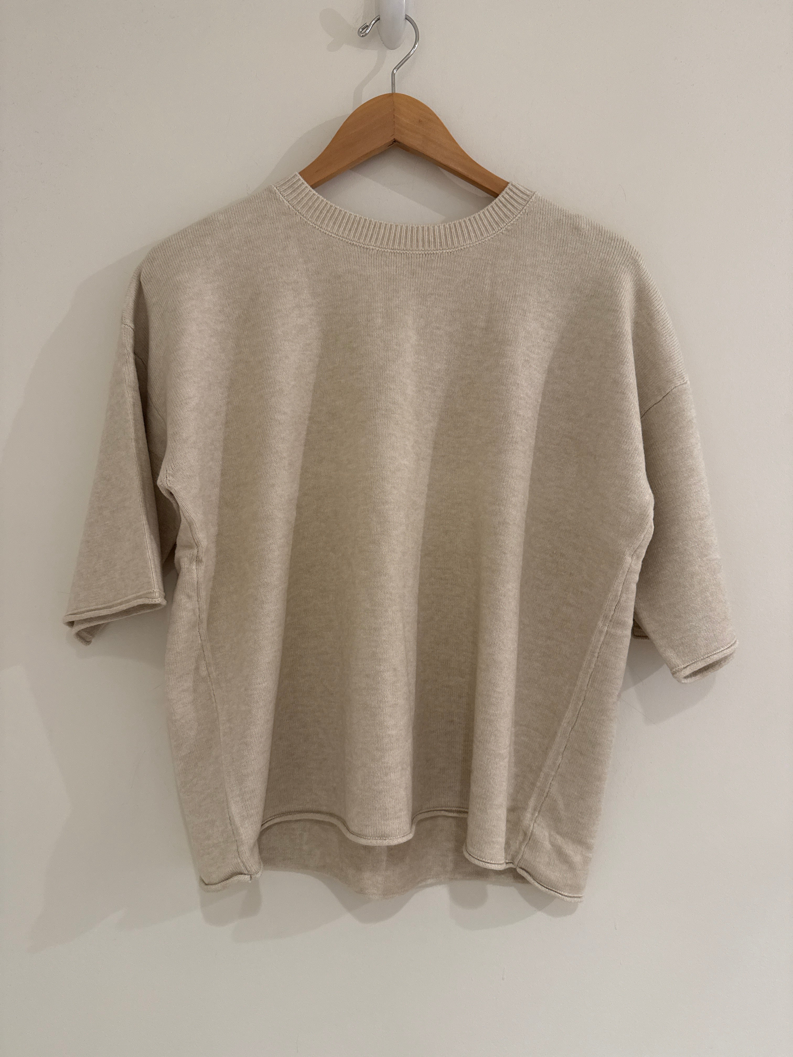 RR Oversized Short Sleeve Knit Sweater