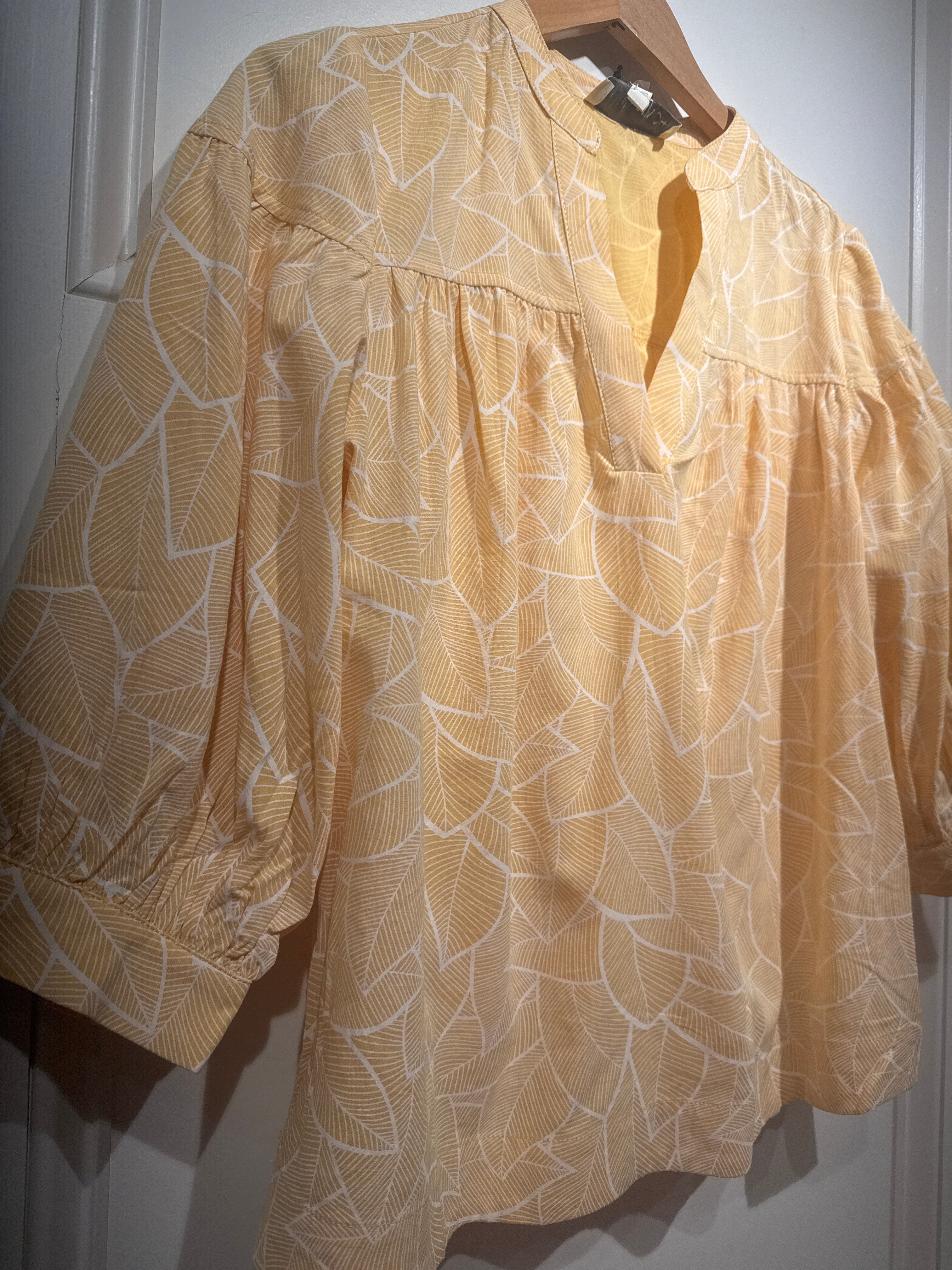 Woven Top Yellow