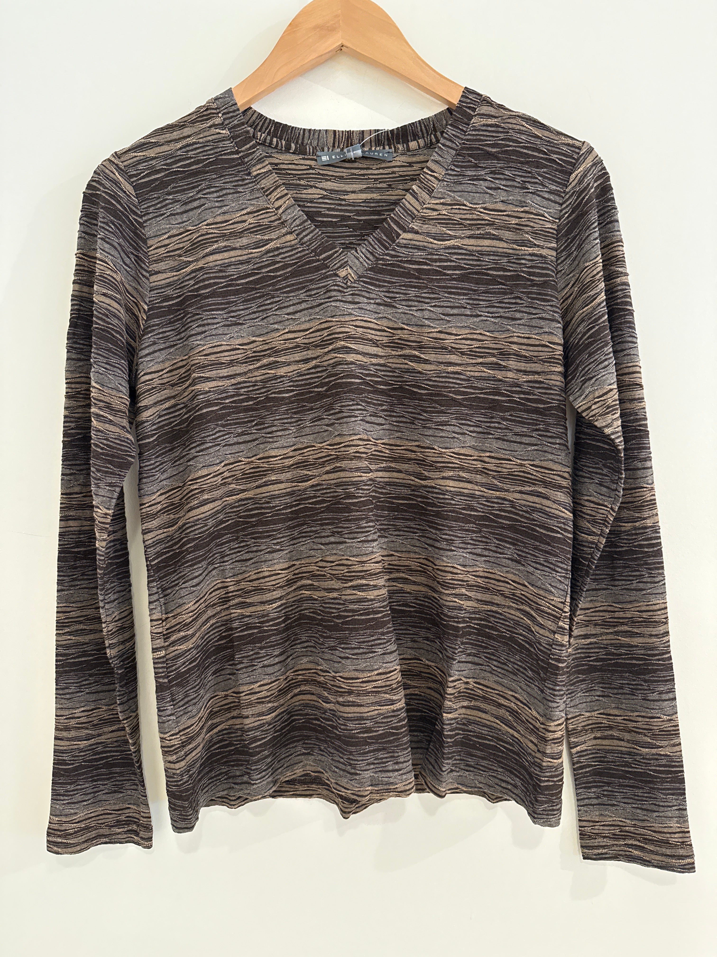 Elliott Lauren V Neck Textured Top