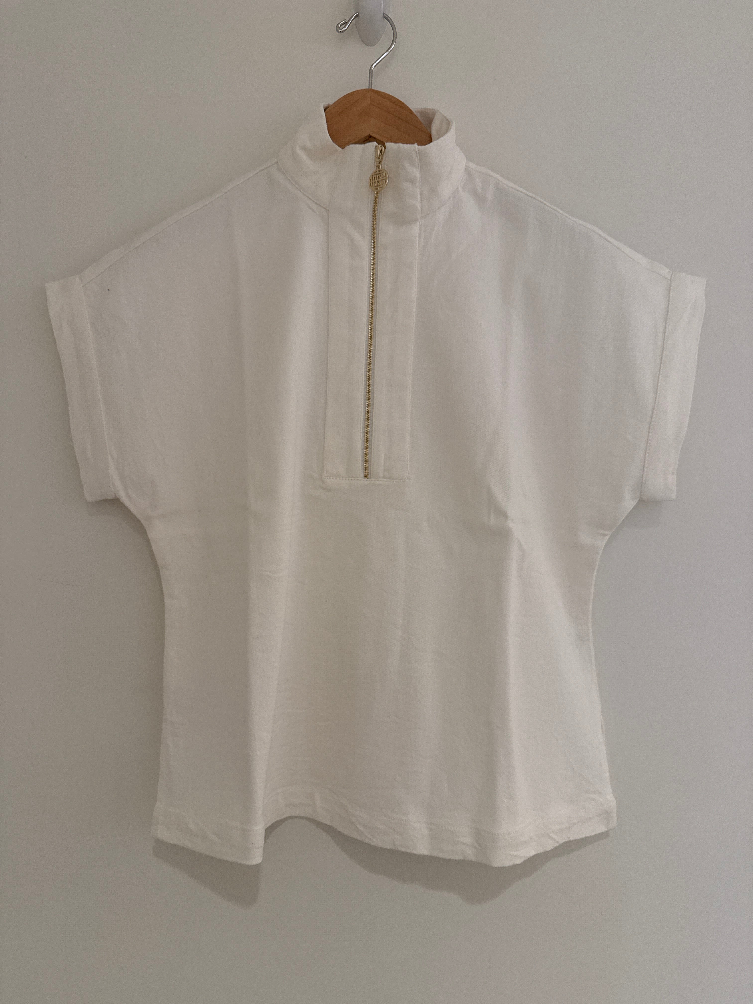 Emily McCarthy Poppy Top Gardenia Denim