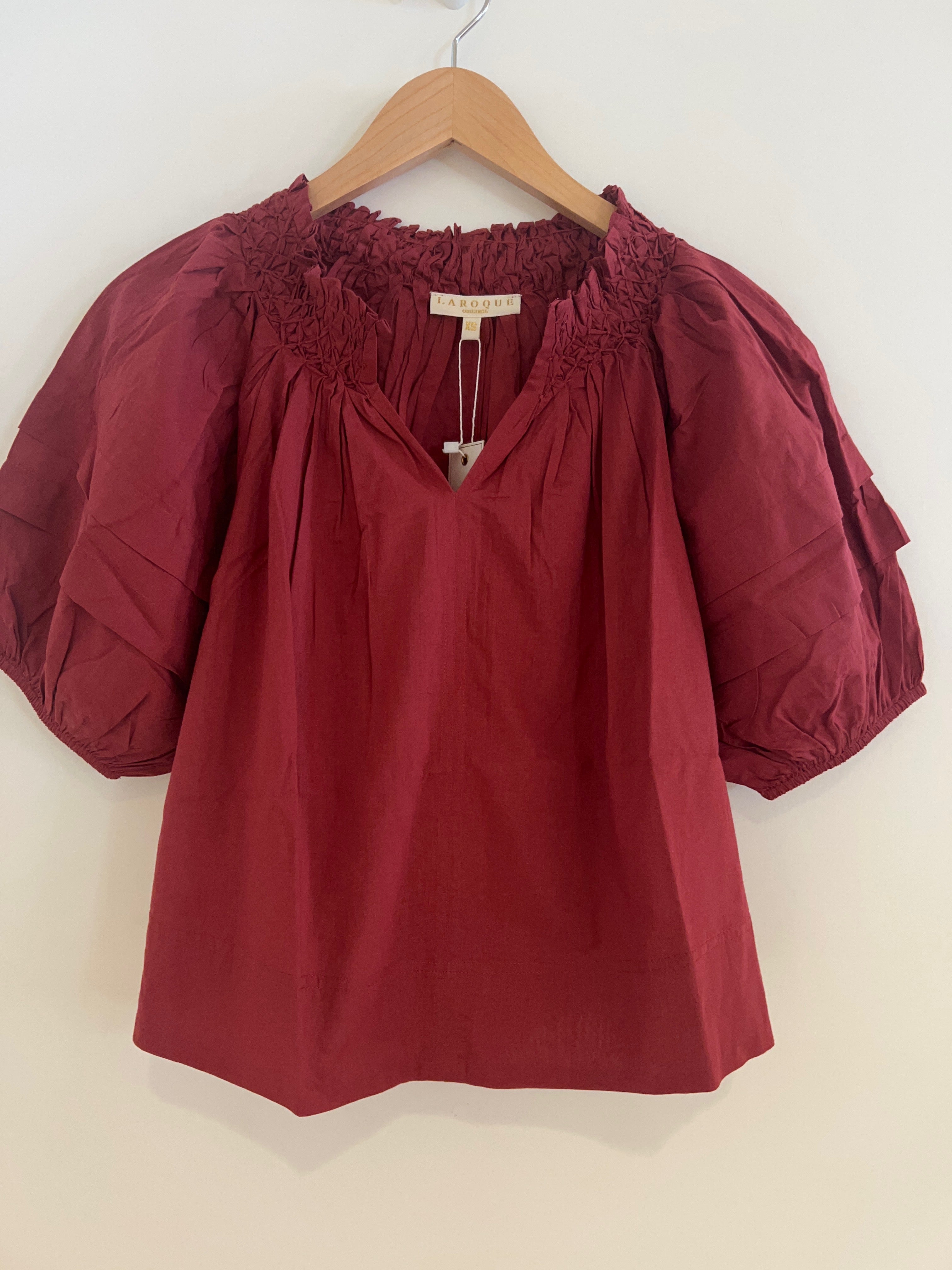 LaRoque Sims Blouse Garnet