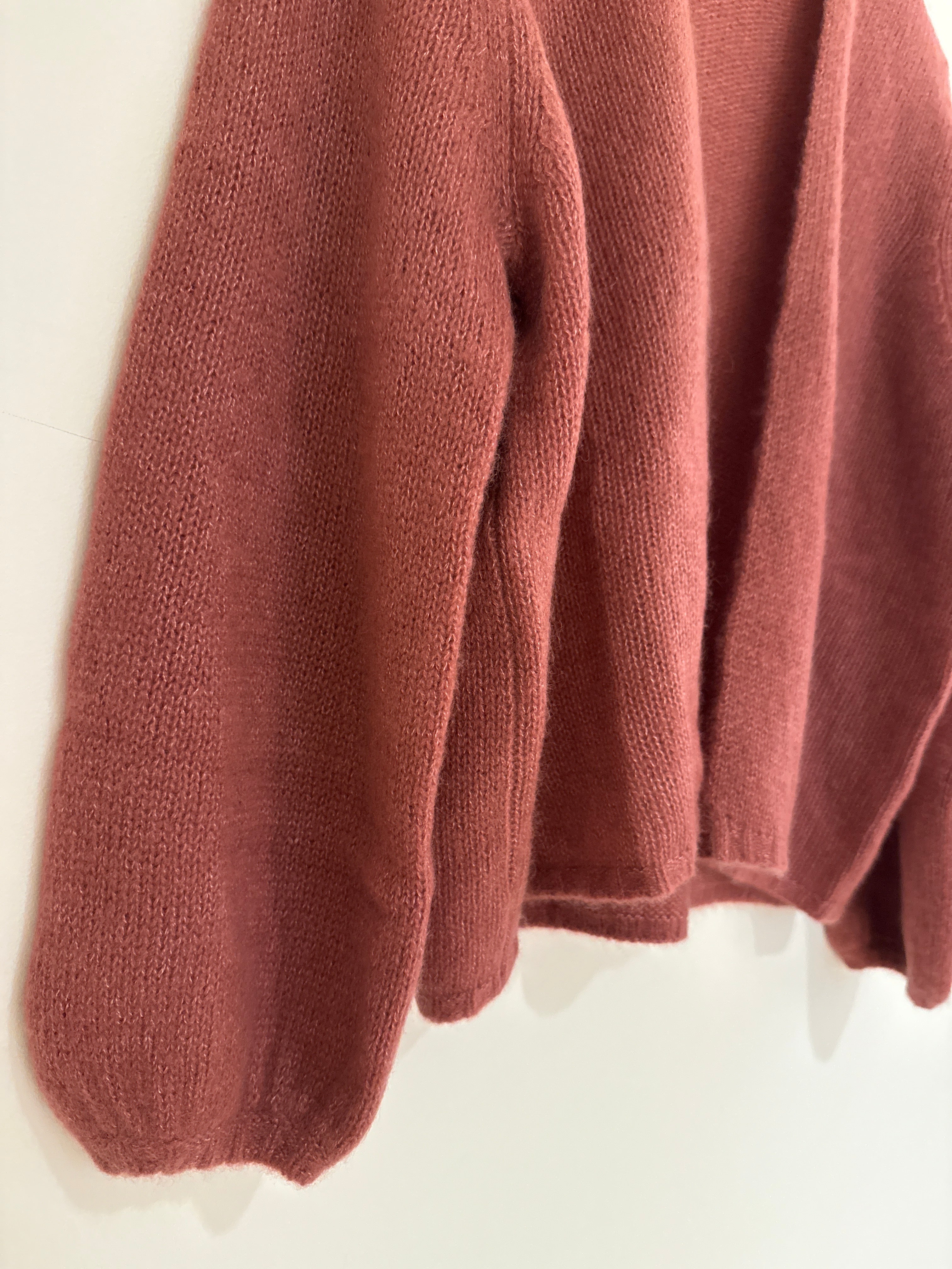 W.Cashmere Juniper Balloon Sleeve Cardigan