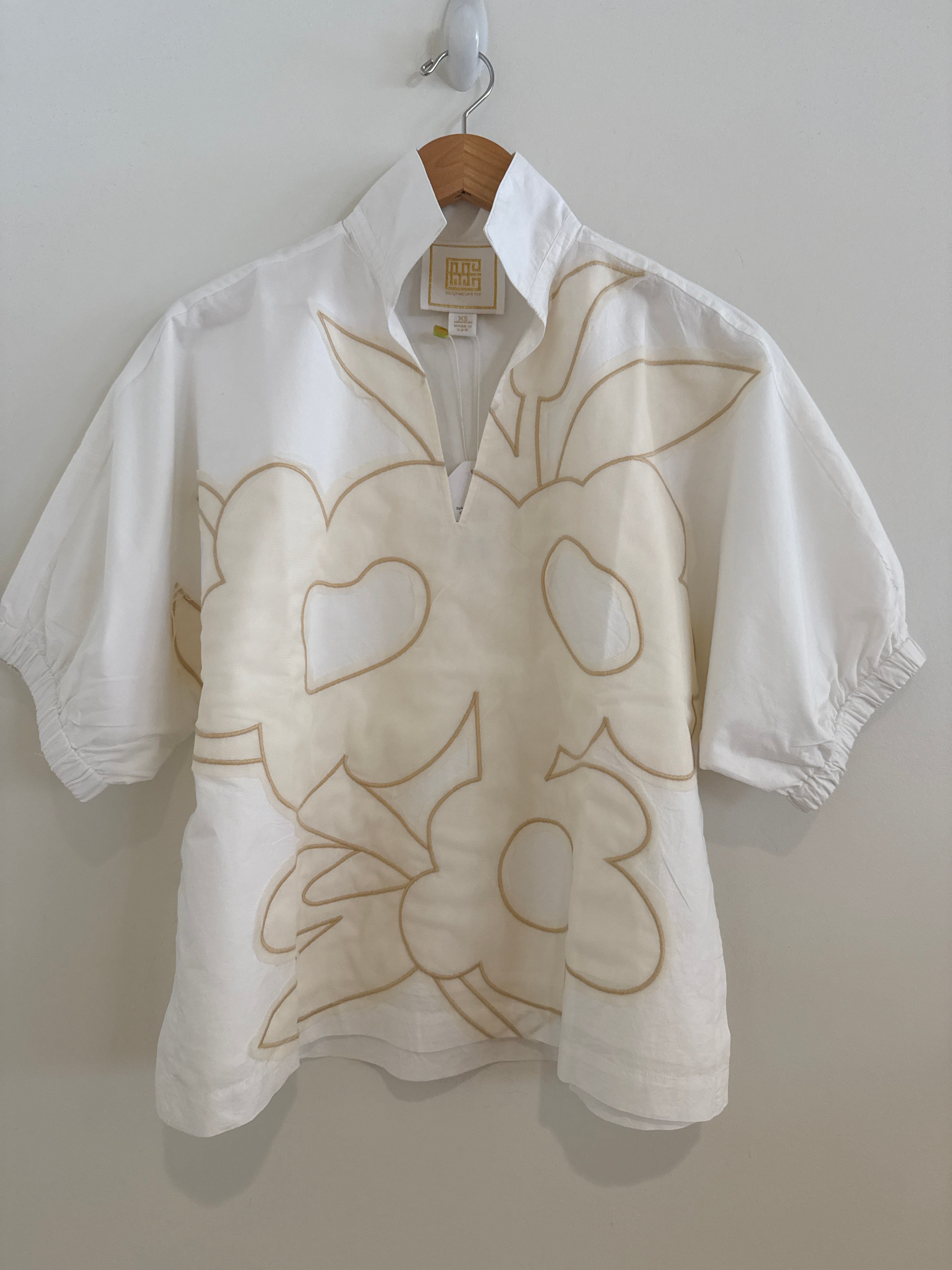 Emily McCarthy Poppy Top Beige Bloom