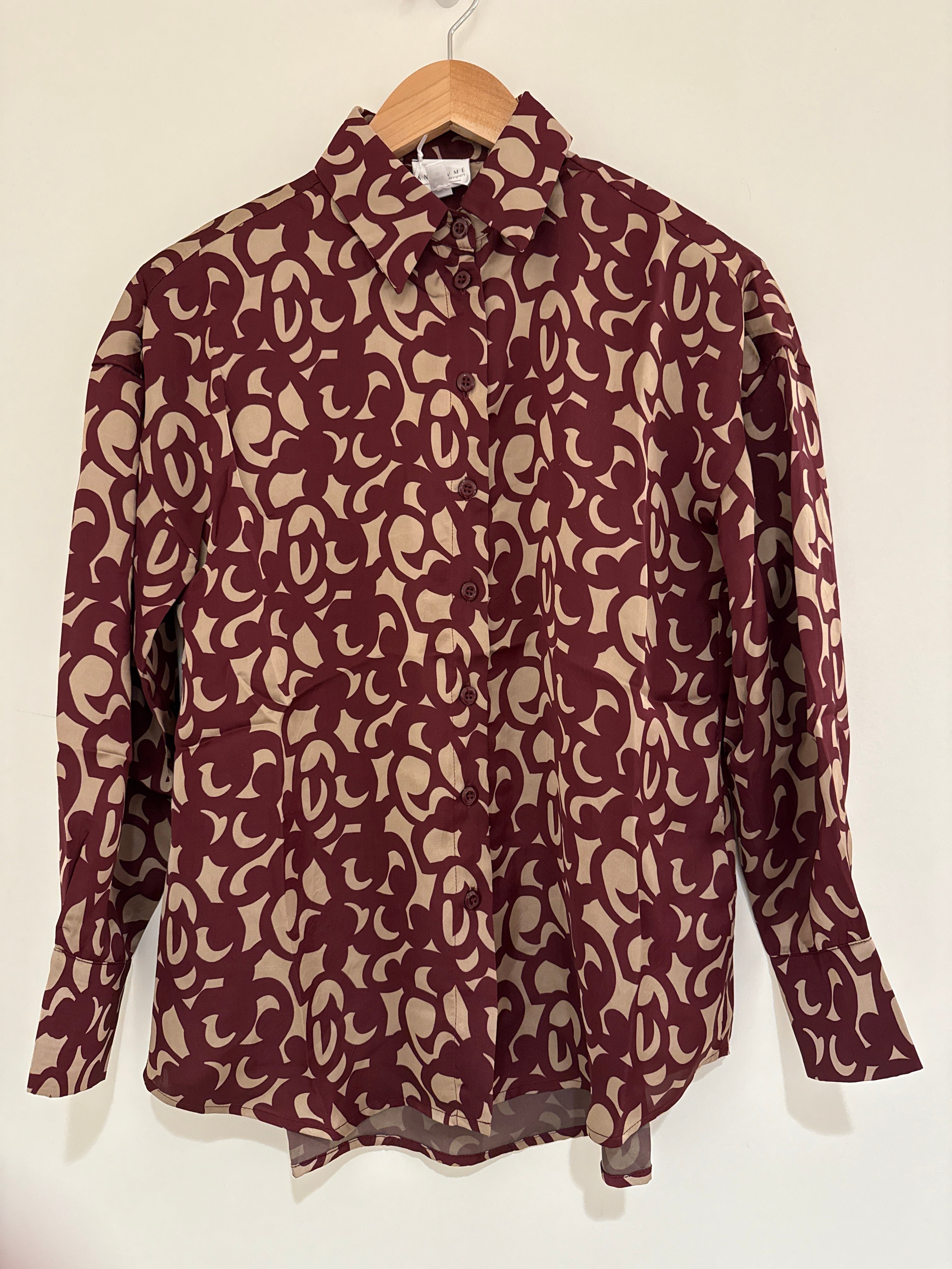 Anonyme Burgundy Swirl Blouse