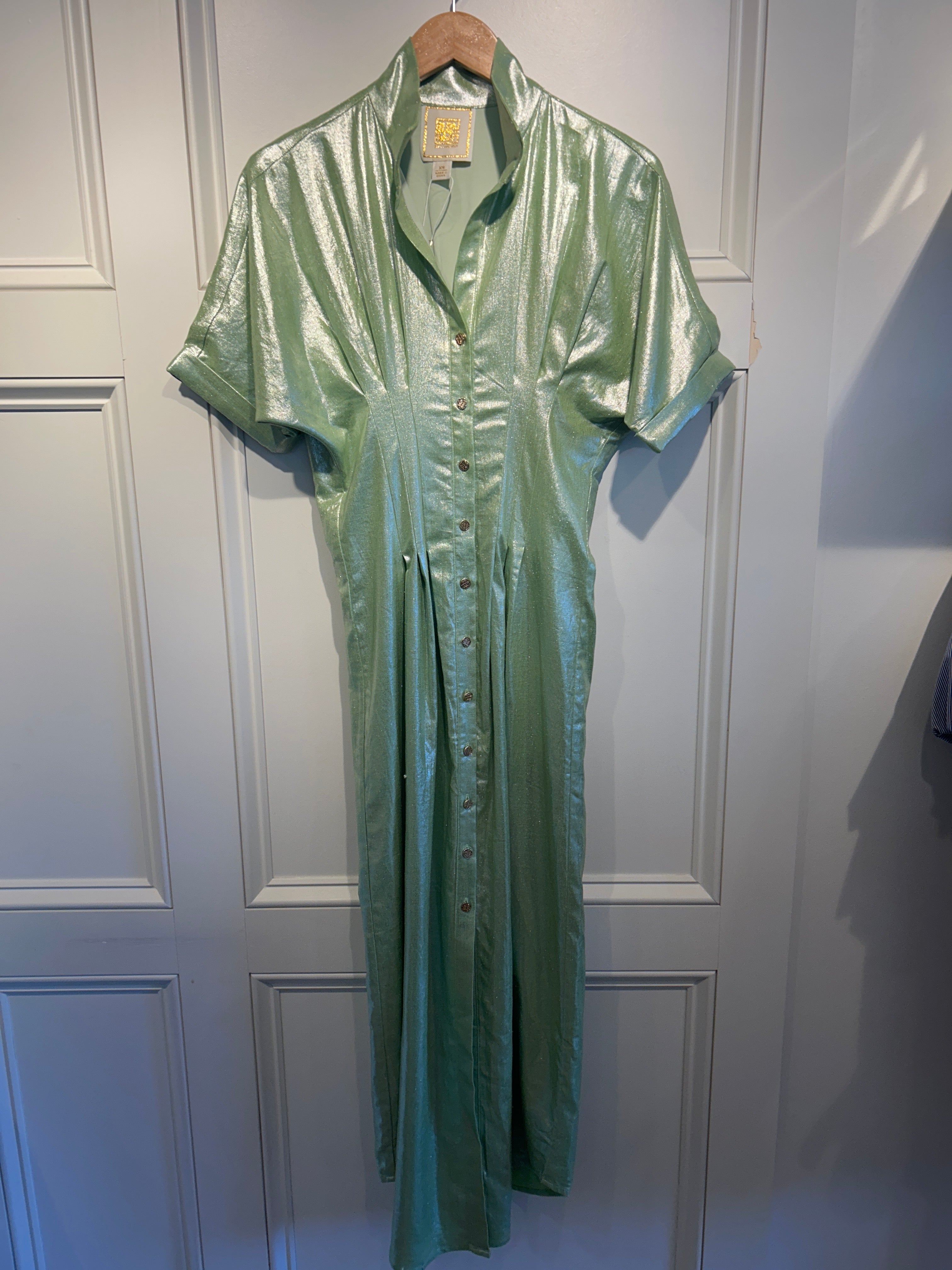 Emily McCarthy Georgia Dress Opal Green