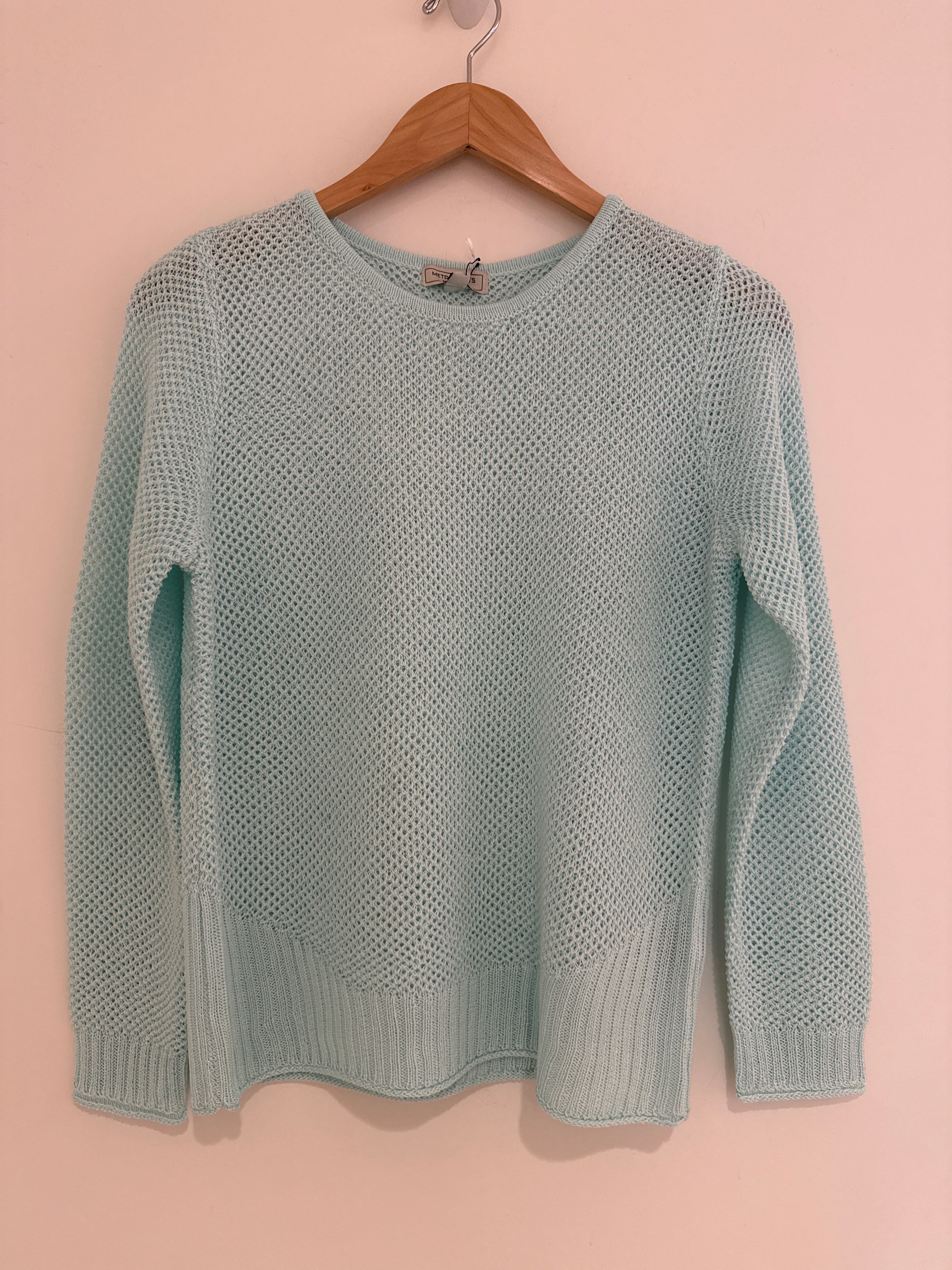Metric Mint Mesh Sweater