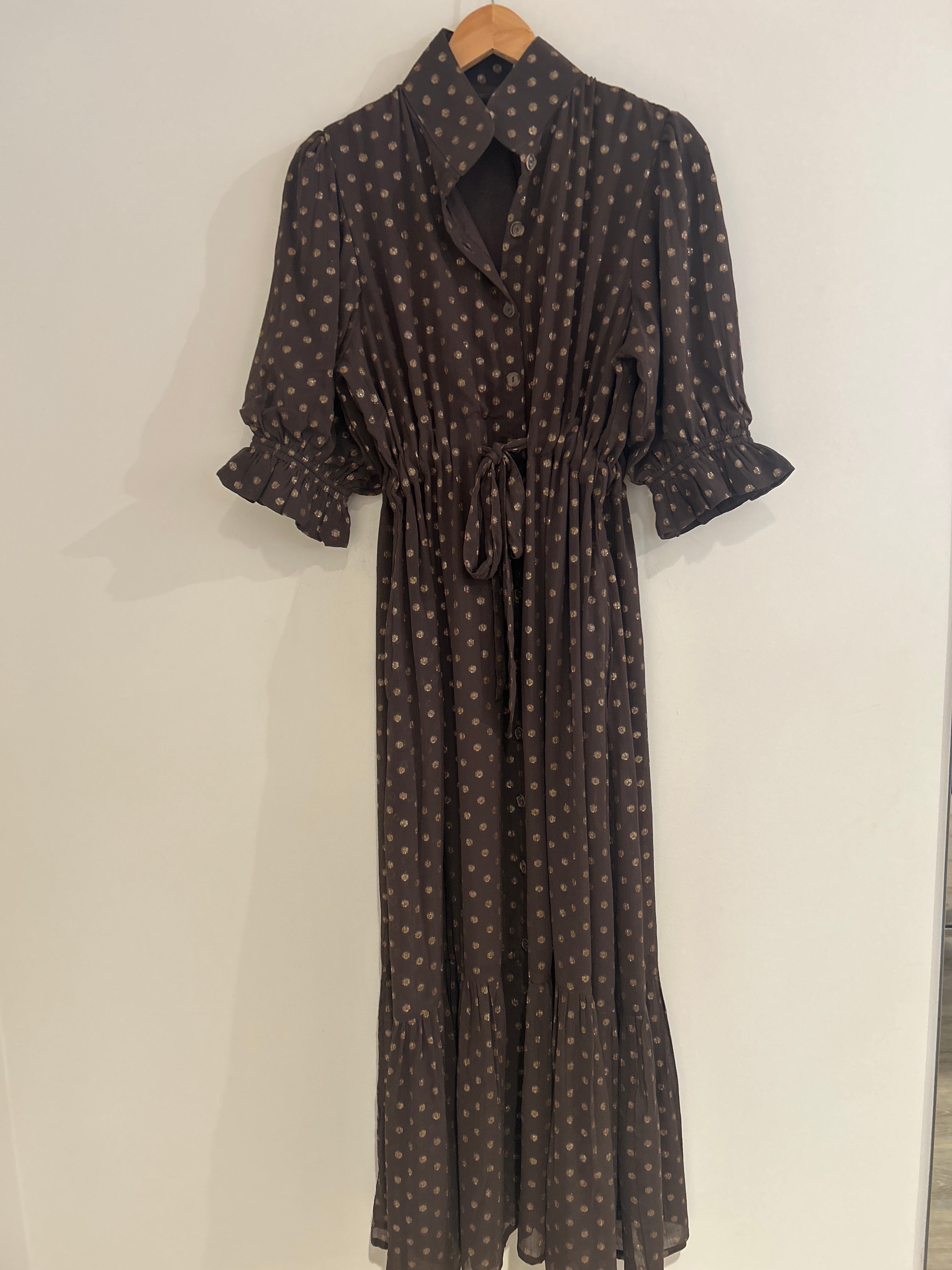Holly Shae Catherine Dress Chocolate Dot