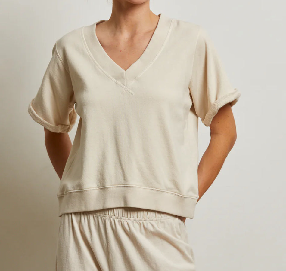 Perfect White Tee Briggs Rolled Sleeve Crew Sweatshirt Sugar