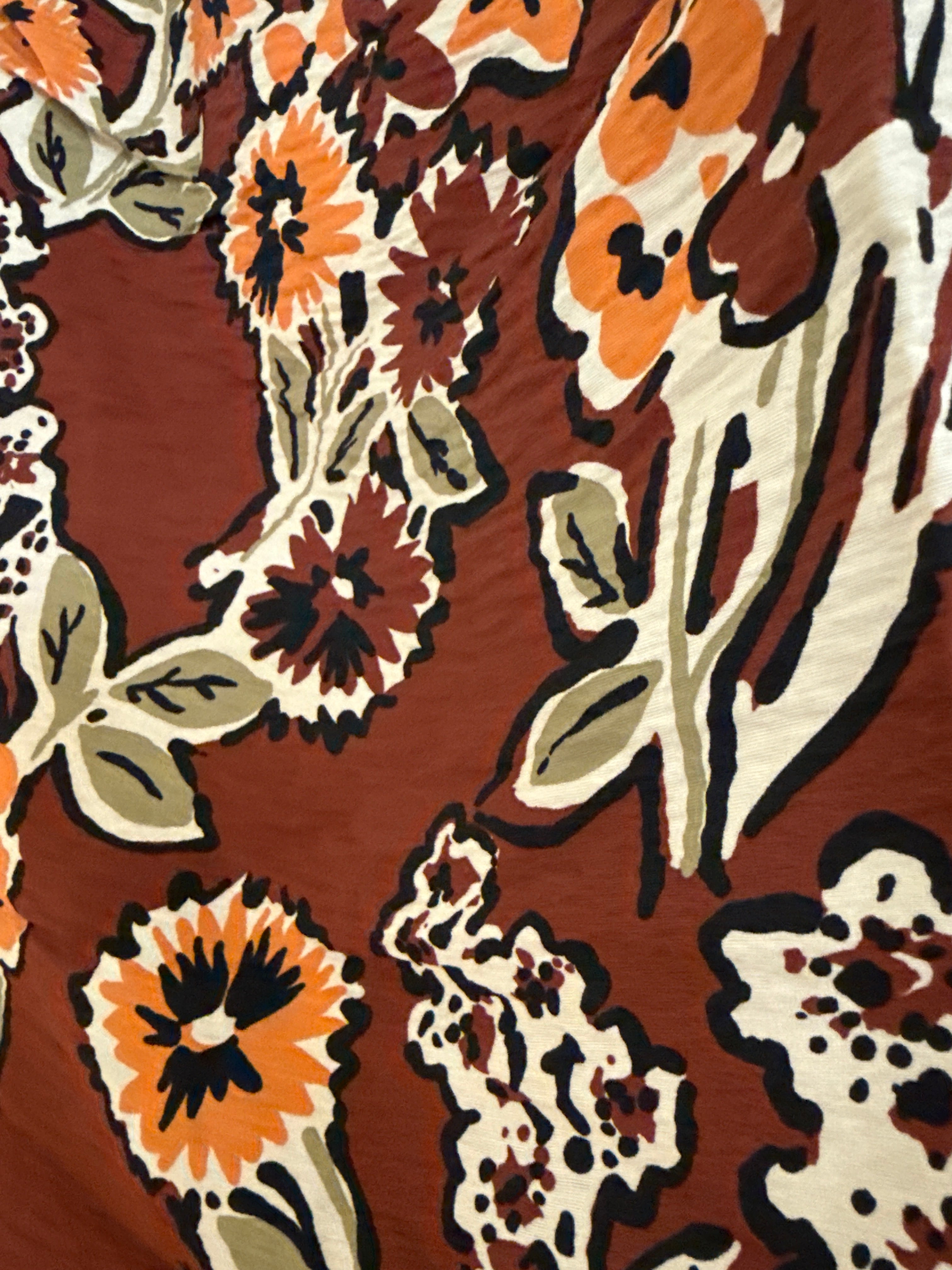 Compania Fantastica Floral Skirt Brown