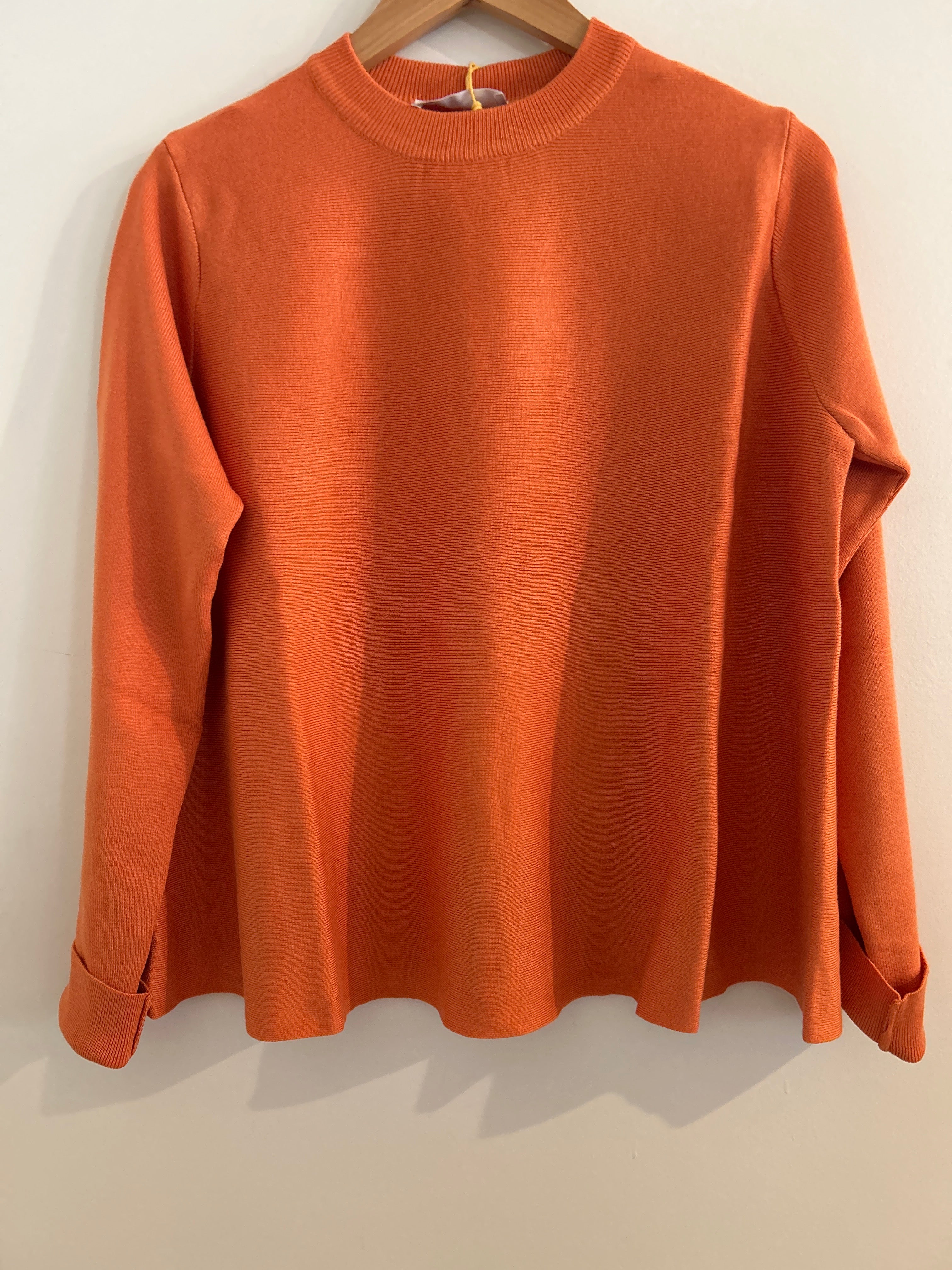 Compañia Fantastica Orange Mock Neck Sweater