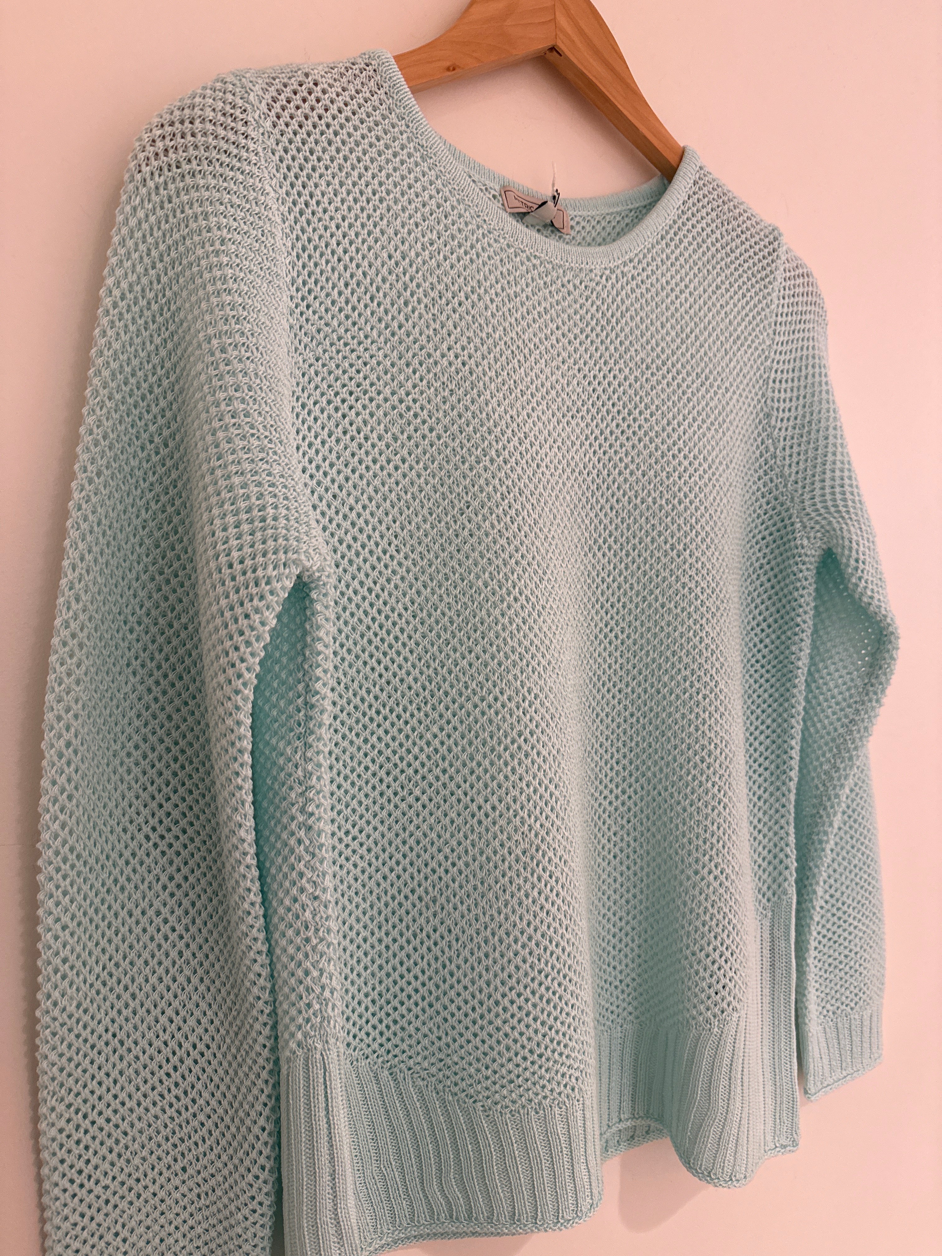 Metric Mint Mesh Sweater
