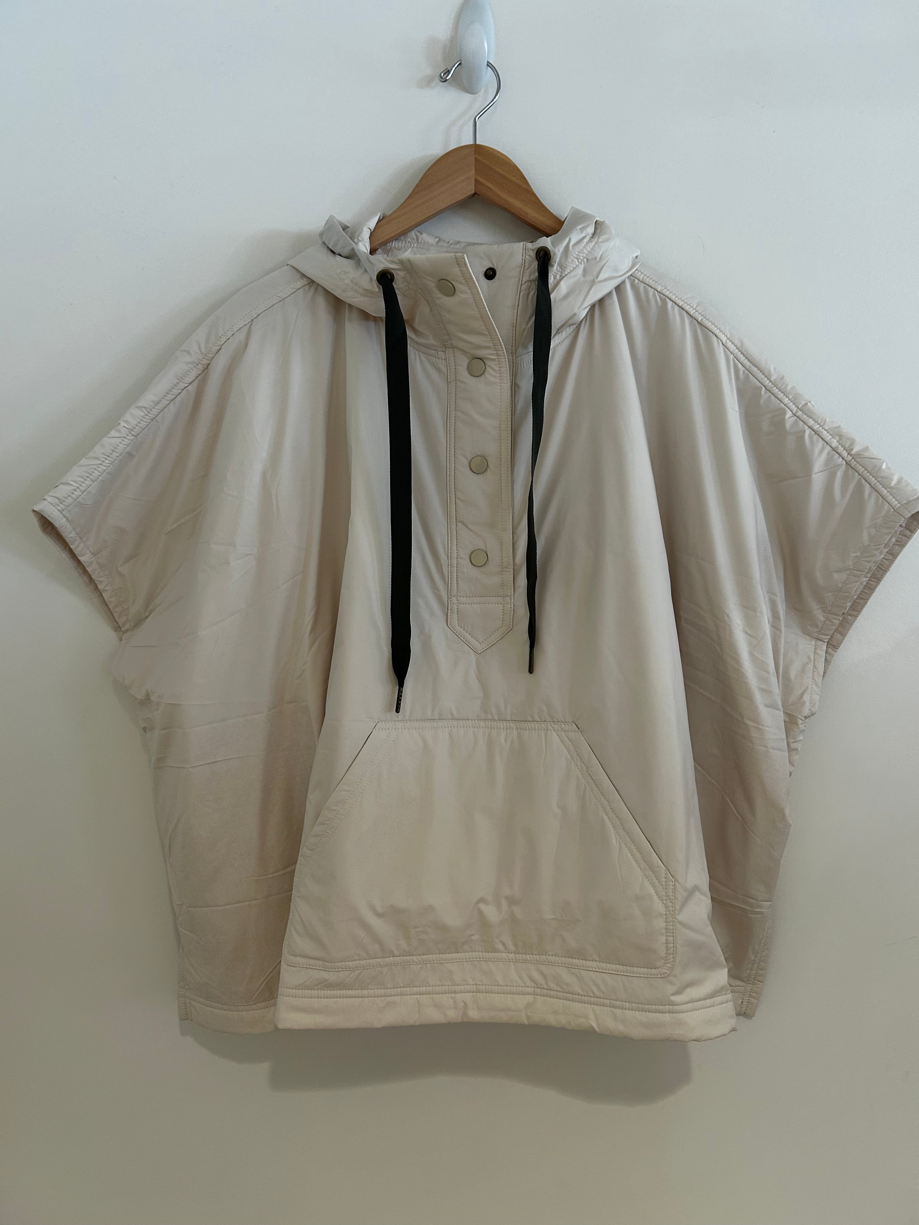 Lilla P Hooded Poncho Cream