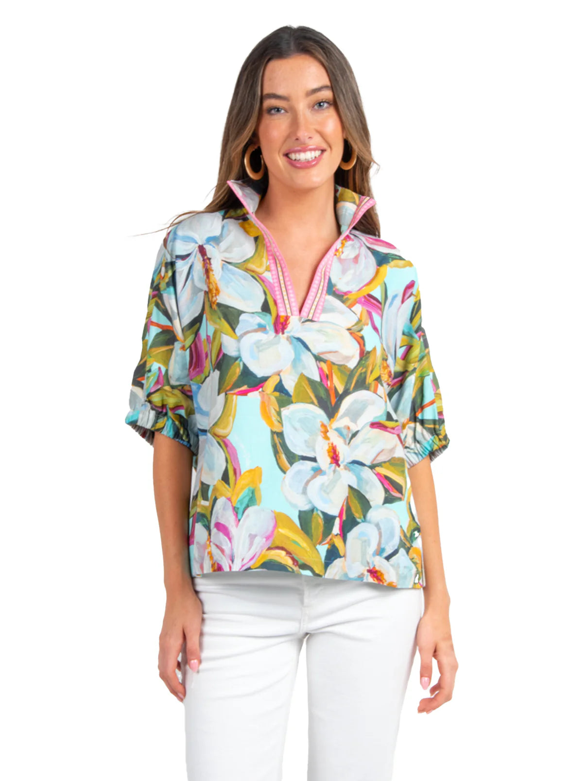 Emily McCarthy Magnolia Poppy Top