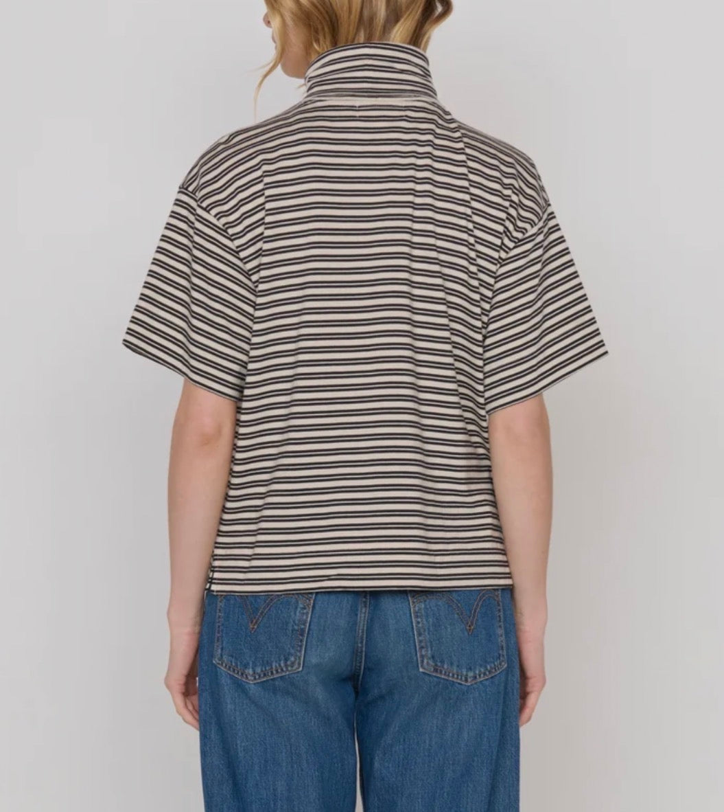 Nation Fable Striped Turtleneck Tee