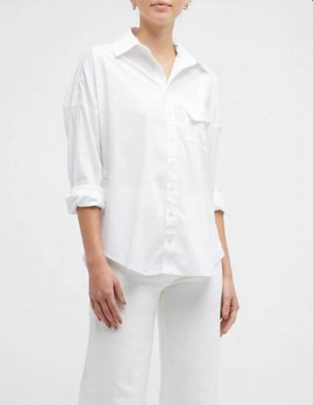 Finley Boyfriend Blouse White