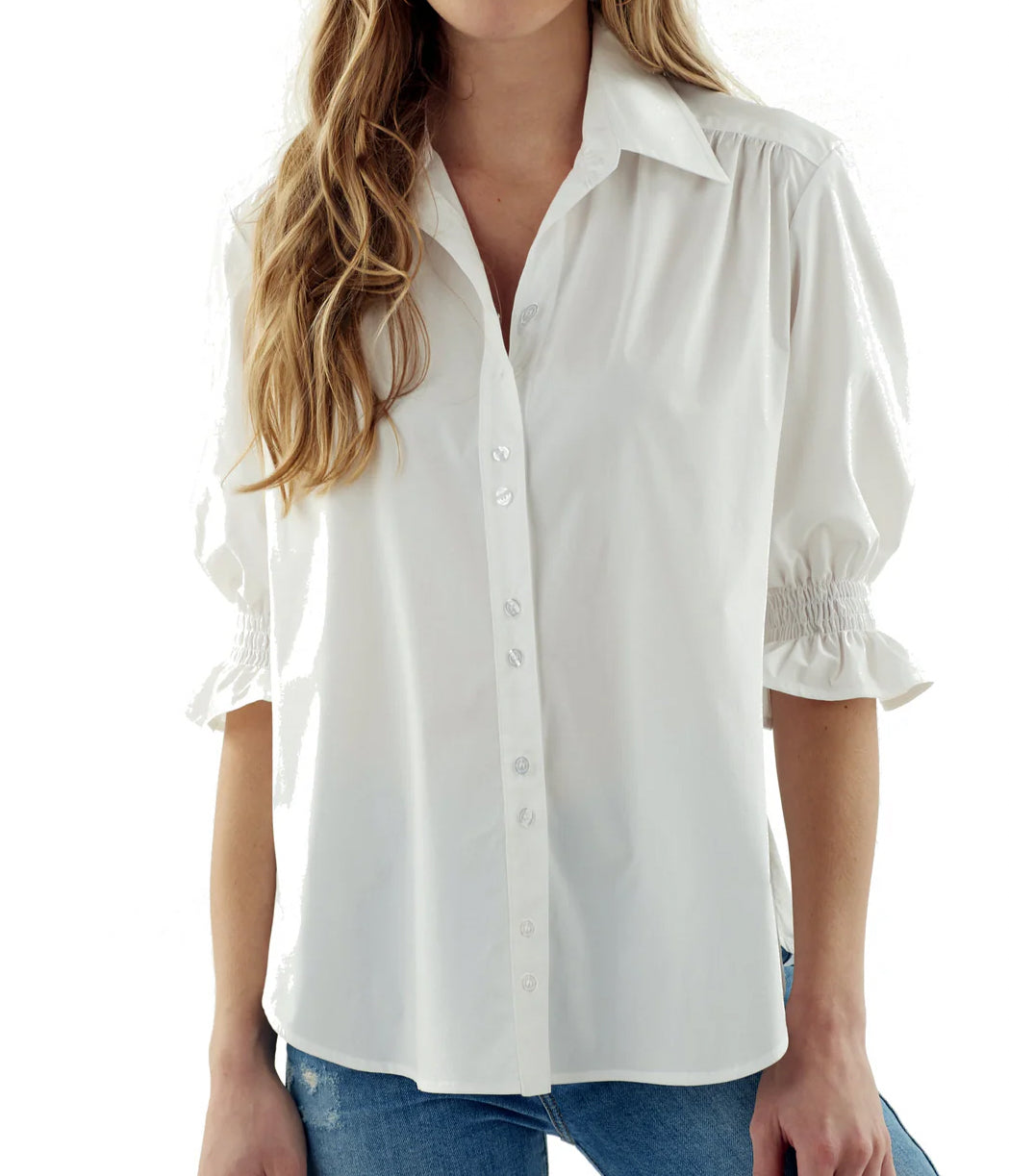 Finley Sirena White Poplin