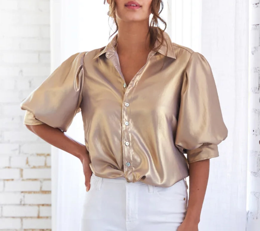 Finley Bomba Top Matte Gold