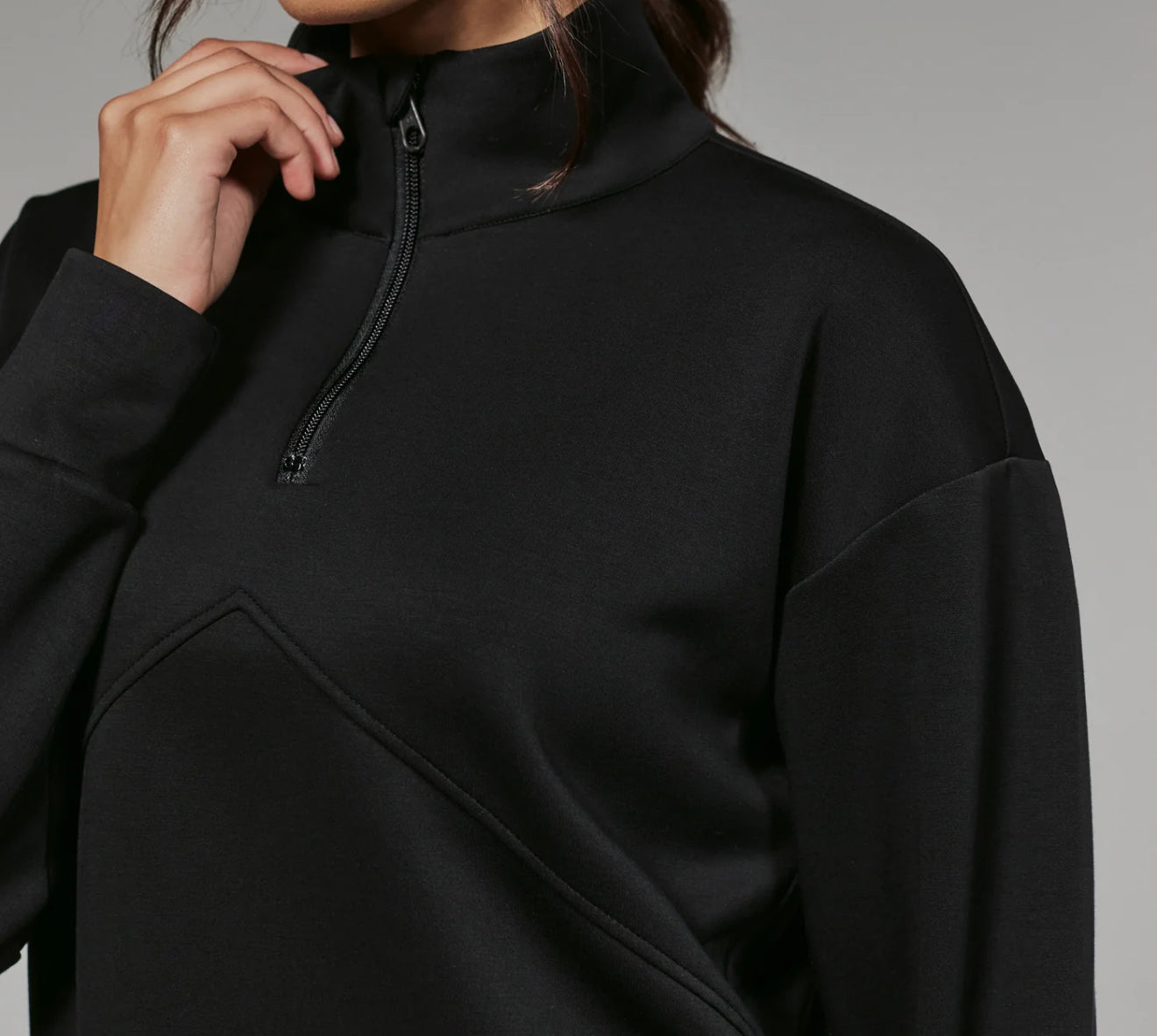 7D Cropped Quarter Zip