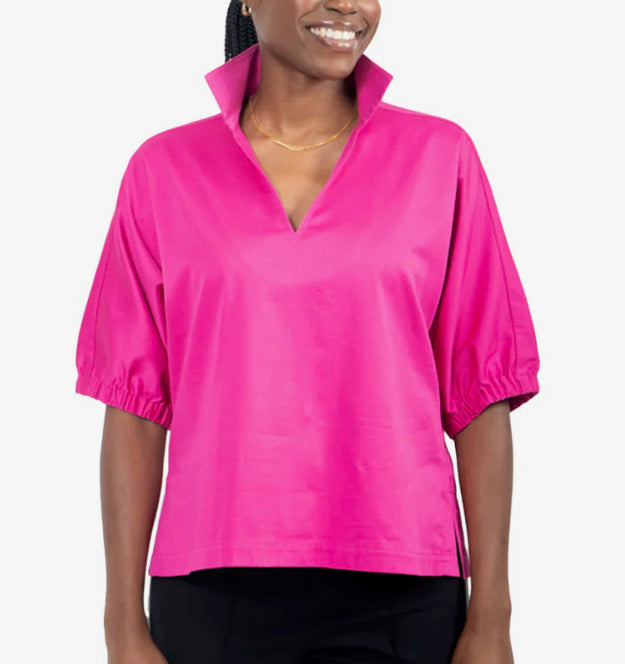 Emily McCarthy Poppy Top Fuchsia