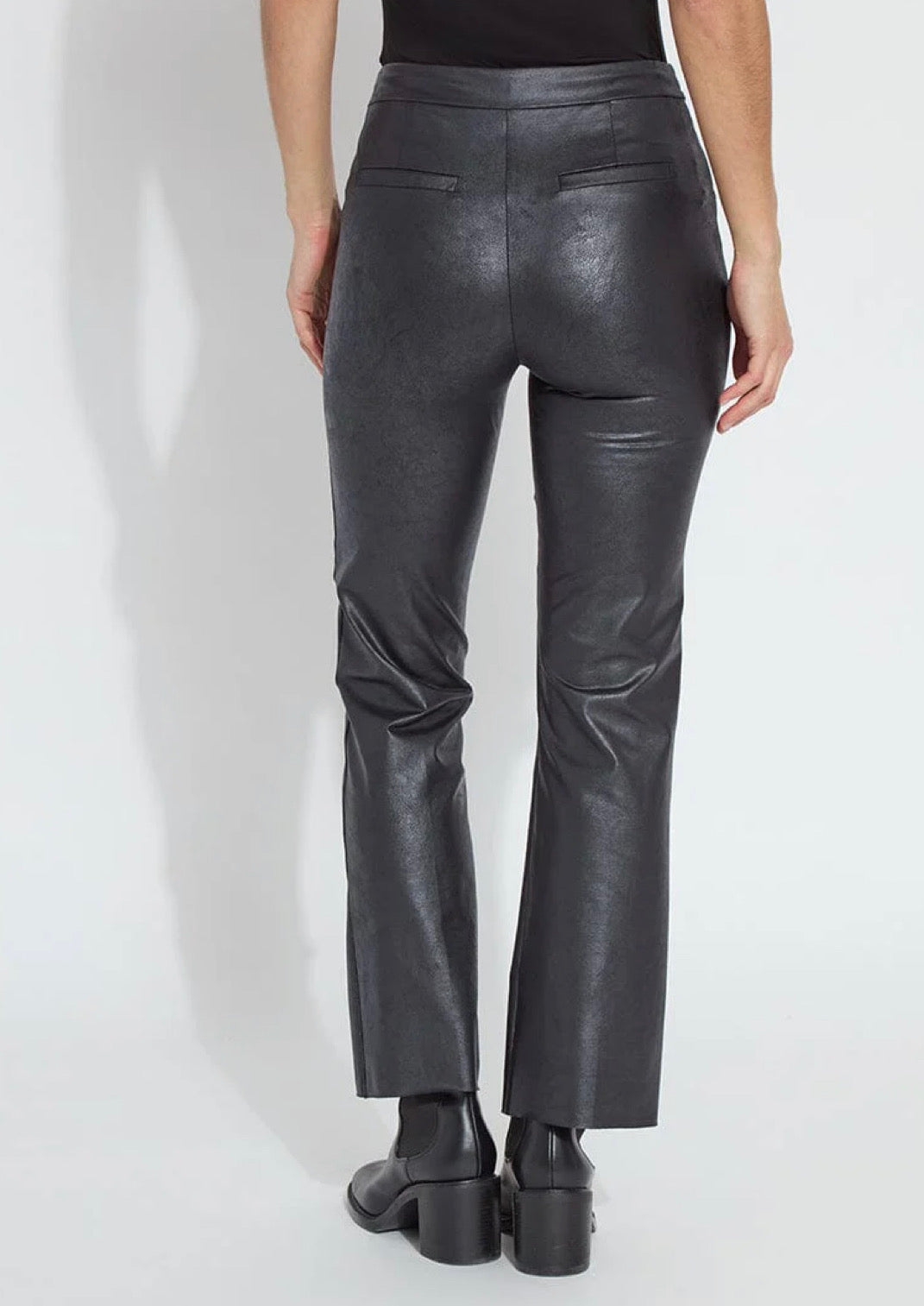 Lysse Elysse Foiled Vegan Leather Pant Black