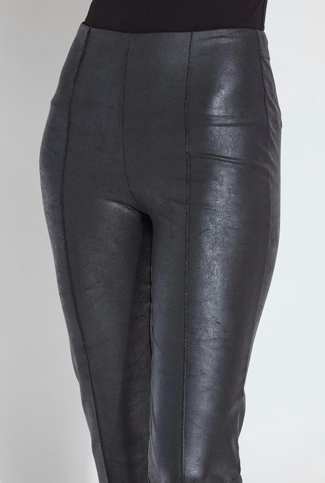 Lysse Elysse Foiled Vegan Leather Pant Black