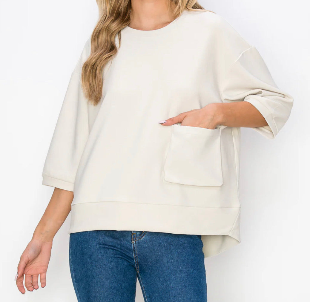 Joh Karen Knit Crepe Top